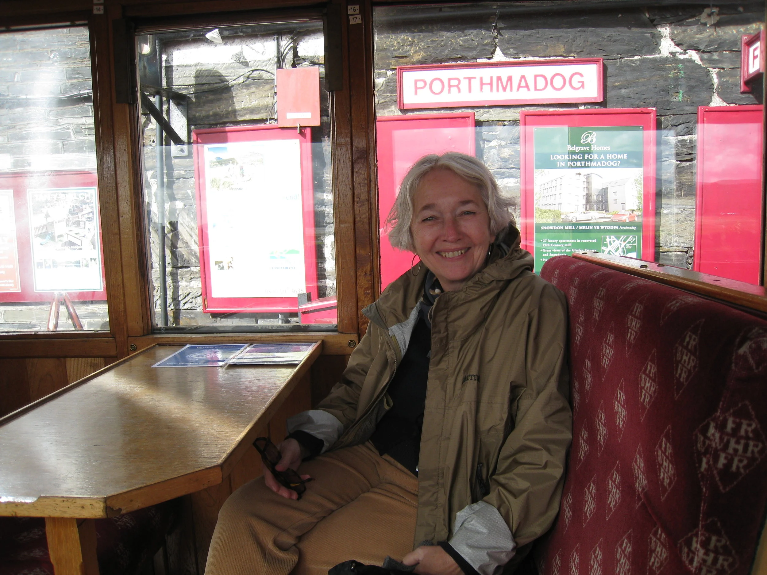  Wales--Porthmadog--Carrol on Welsh Highland Railroad leaving for Caernarvon 