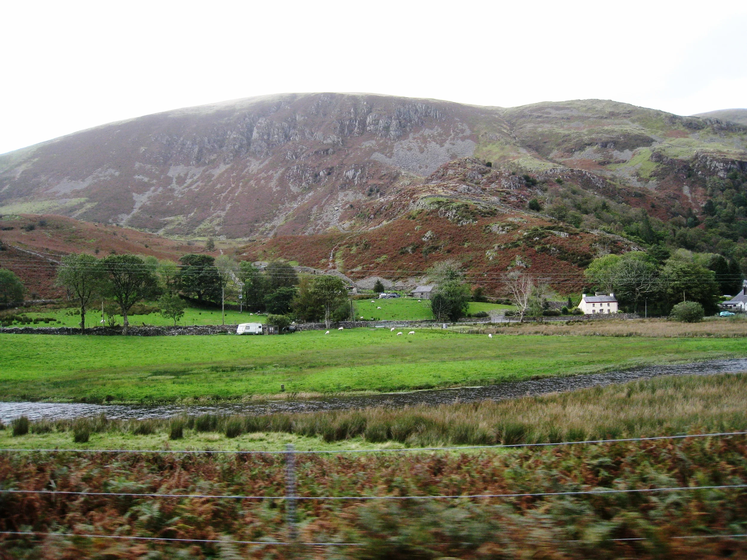  Wales--Welsh Highland Railroad near Waunfawr 