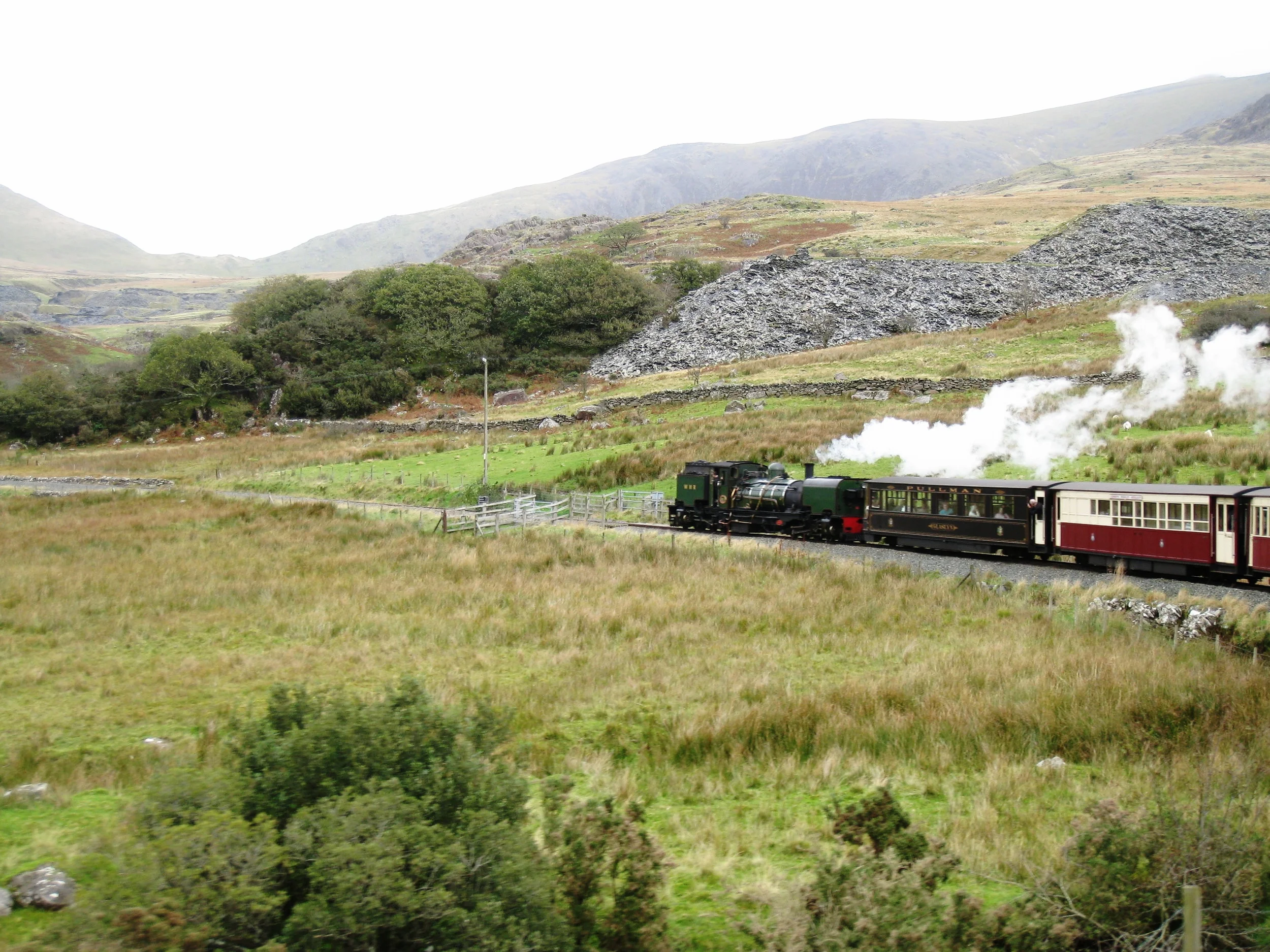  Wales--Welsh Highland Railroad near Rhyd Ddu.&nbsp; 