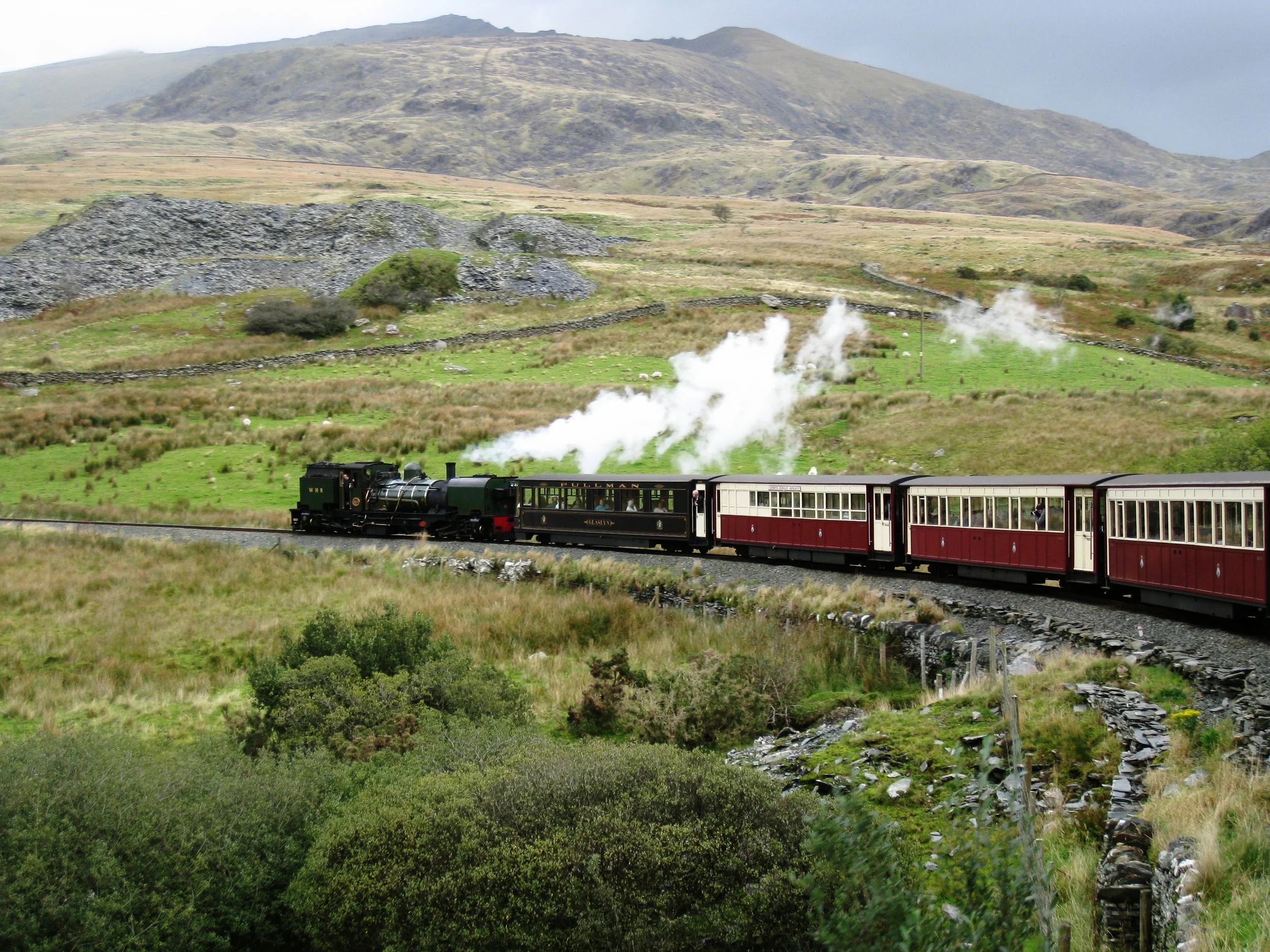  Wales--Welsh Highland Railroad near Rhyd Ddu.&nbsp; 