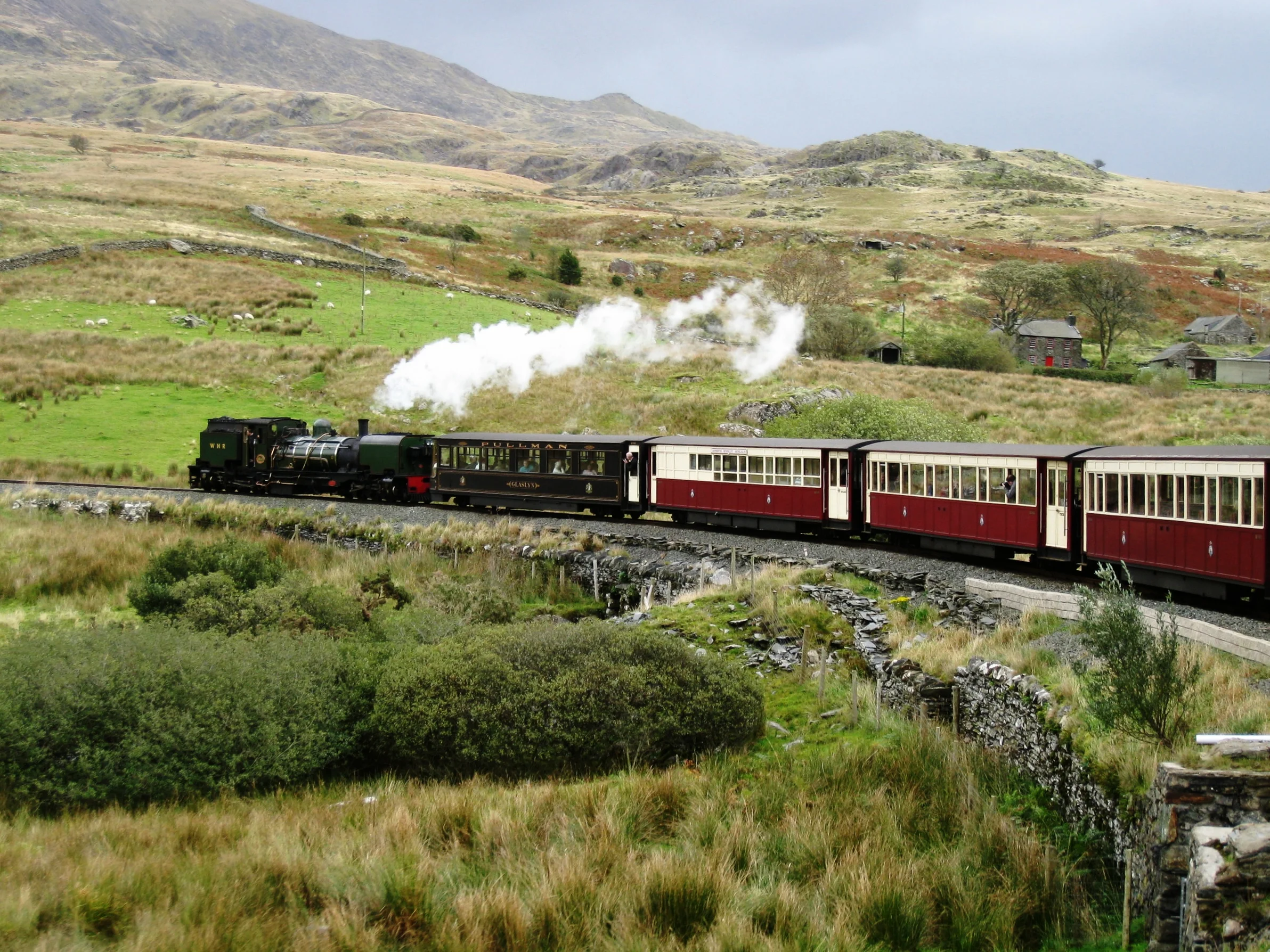  Wales--Welsh Highland Railroad near Rhyd Ddu.&nbsp; 