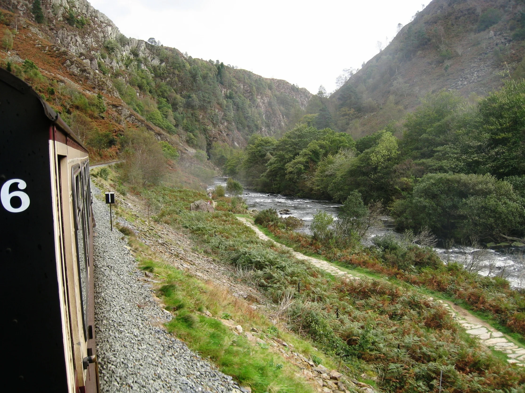  Wales--Wales--Welsh Highland Railroad near Beddgelert 