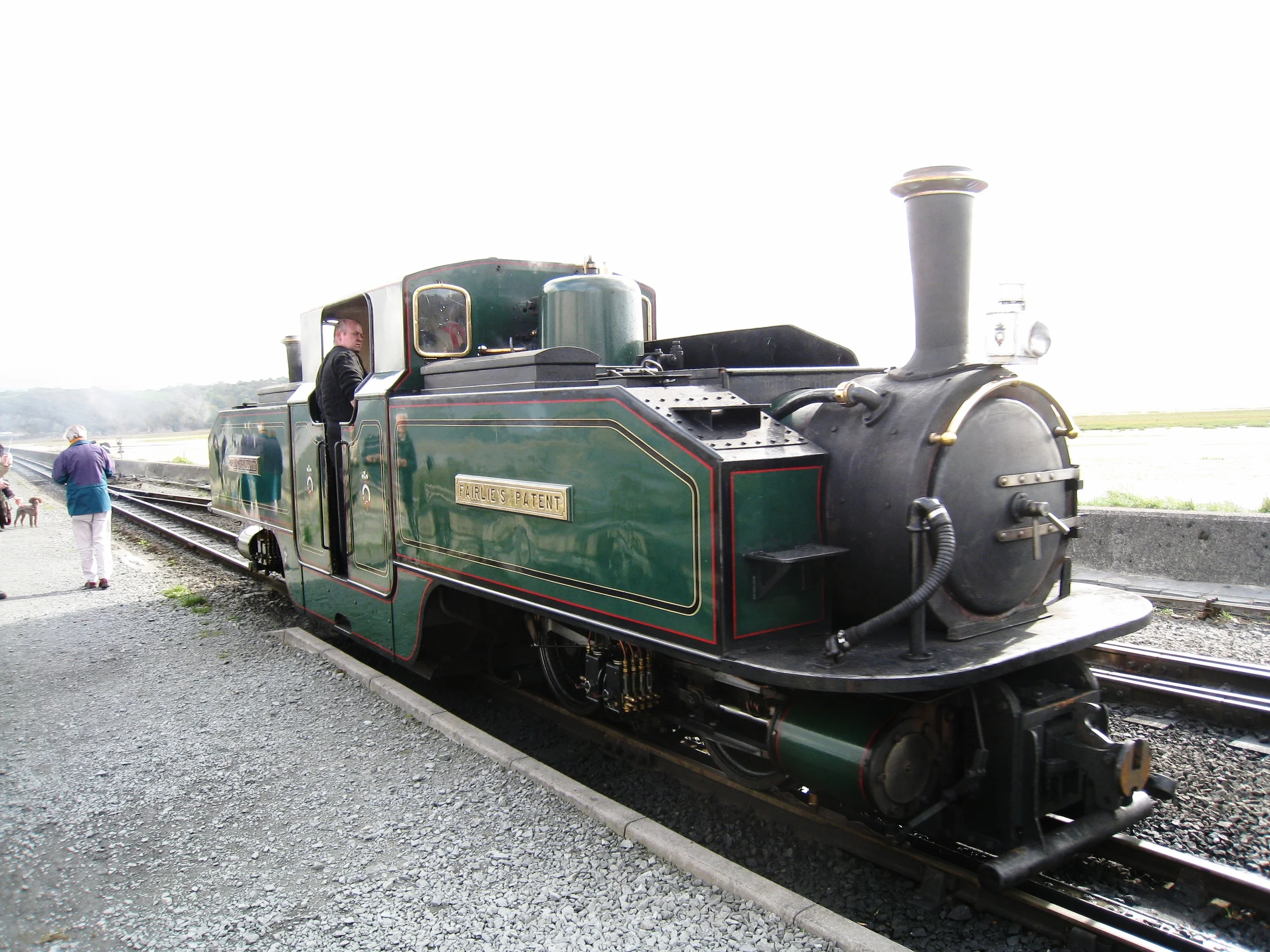  Wales--Porthmadog--Steam engine for Ffestiniog Railway 
