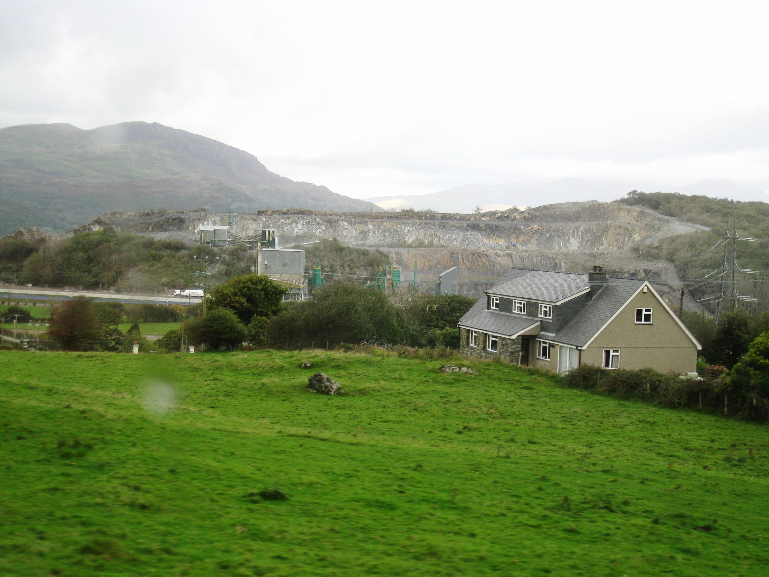  Wales--On the way from Penrhndeudraeth to Porthmadog--Shale mine 