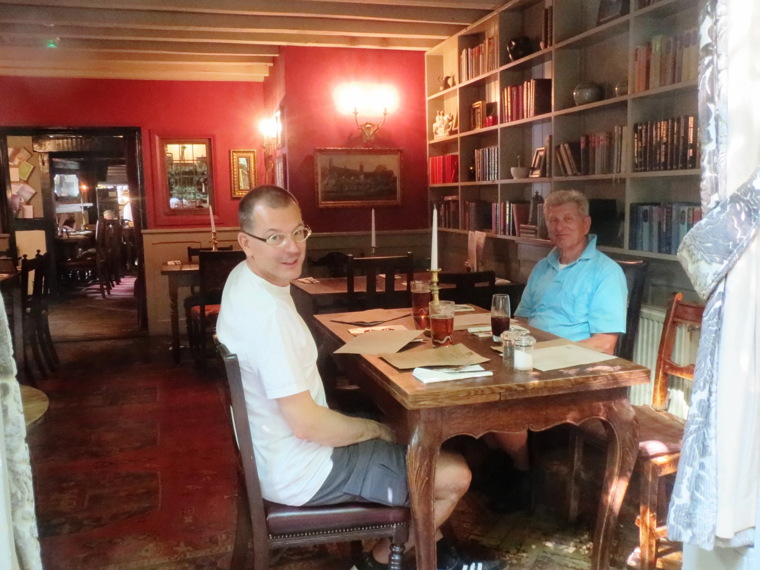  Reading--Lunch at the old pub in Sonning, Eric and Karl Kindel 