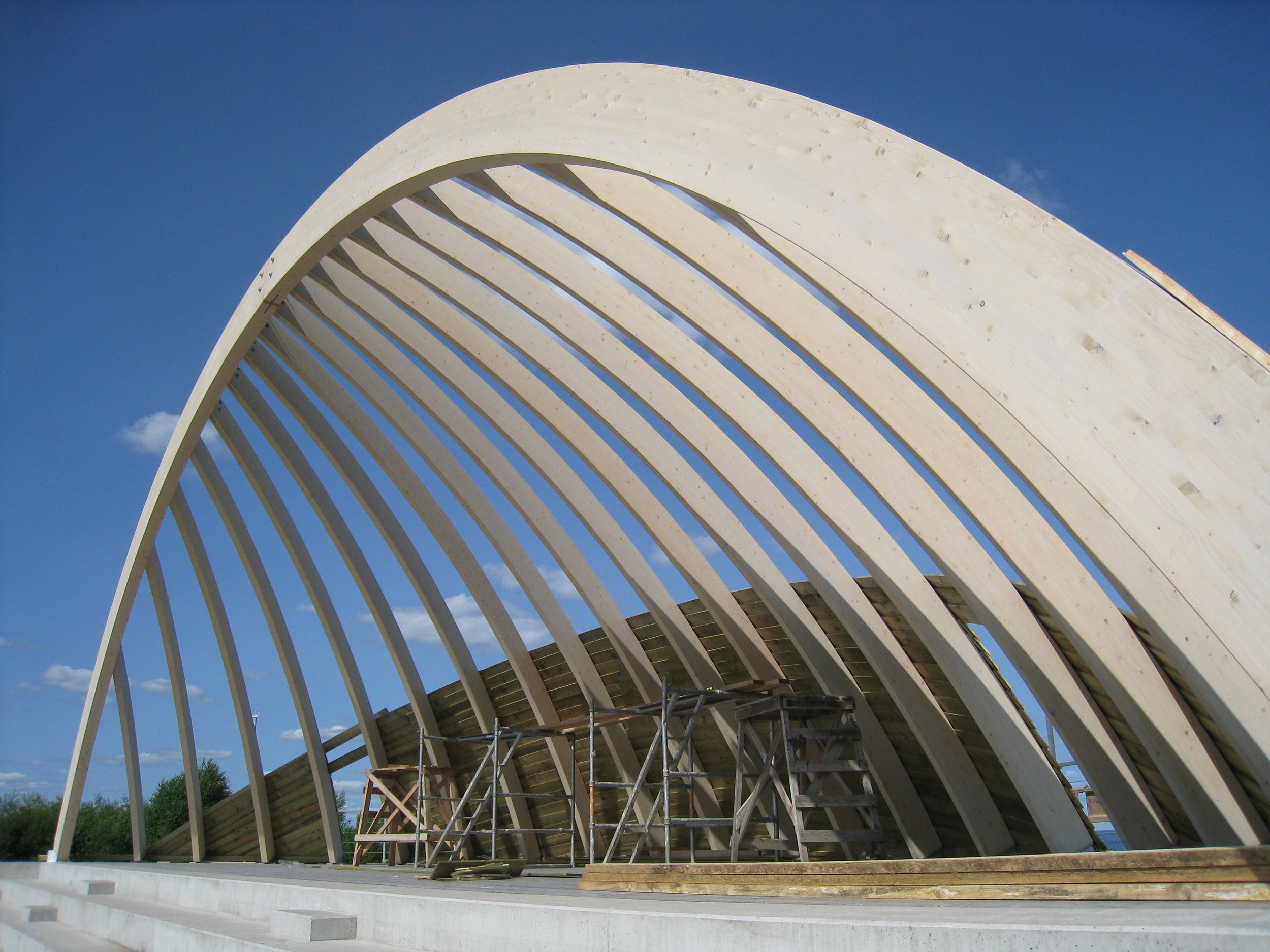  Tartu--On Lake Peipsi--Kasepaa--New concert shell on the lake 