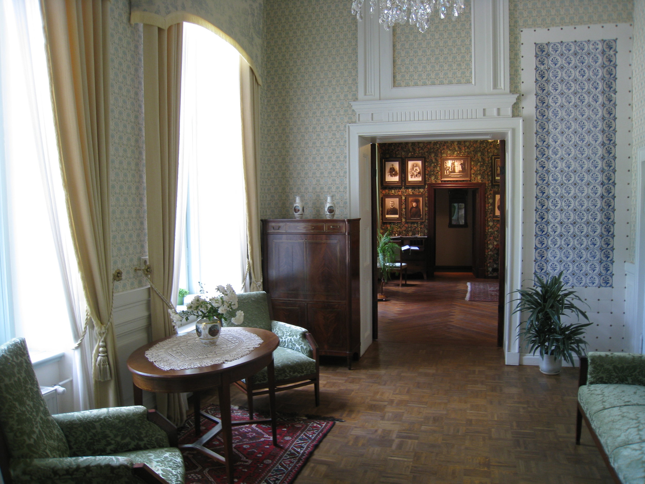  Tartu--On Lake Peipsi--Alatskivi--Alatskivi Palace--Interior--Corridor 