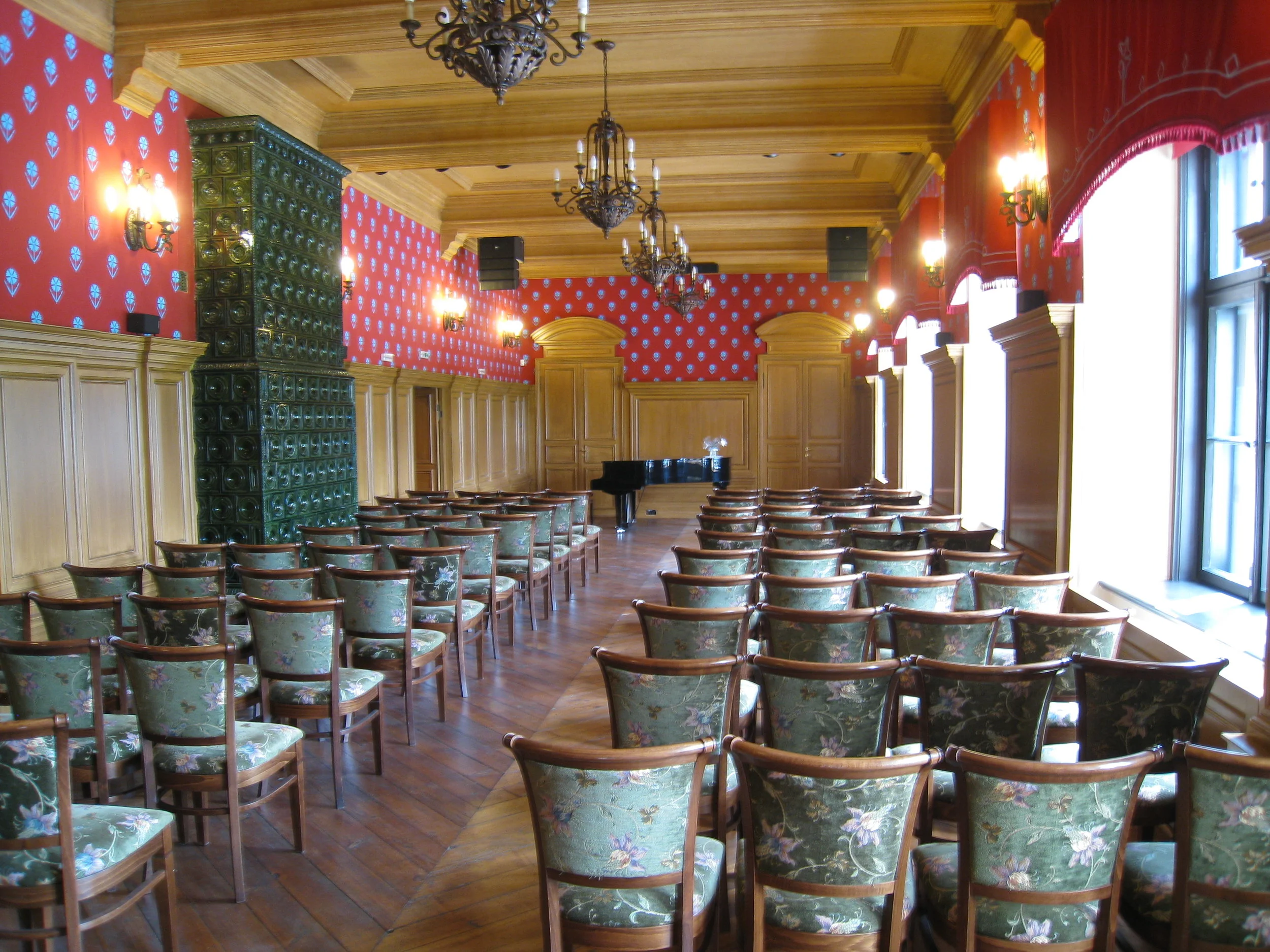  Tartu--On Lake Peipsi--Alatskivi--Alatskivi Palace--Interior--Ball Room 