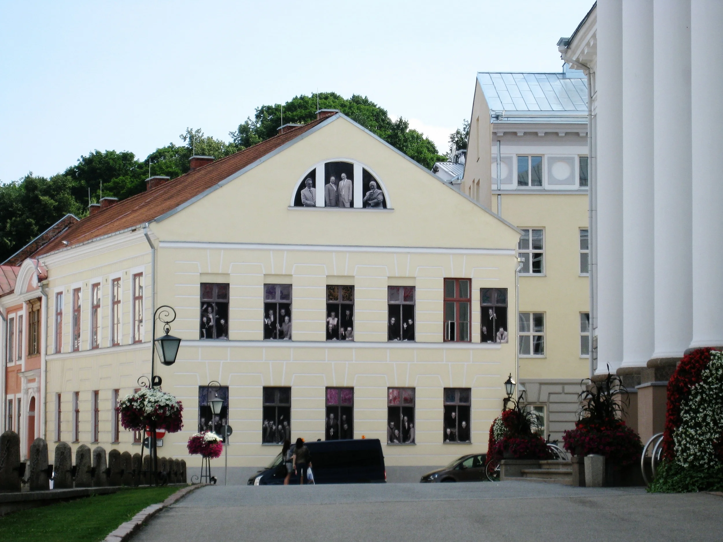  Tartu--The Bock Building with photos of favorite professors 