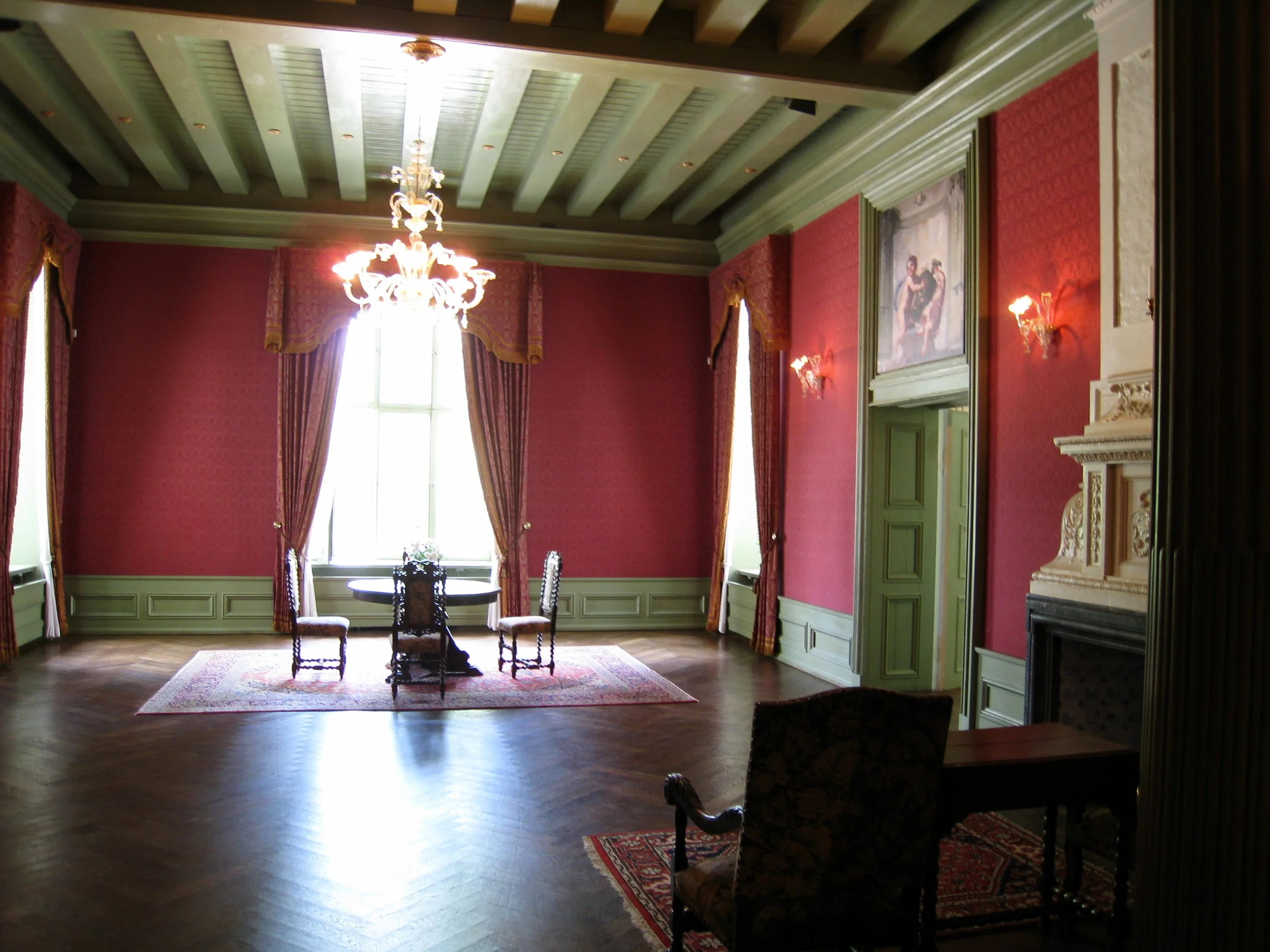 Tartu--On Lake Peipsi--Alatskivi--Alatskivi Palace--Interior--Sitting room 