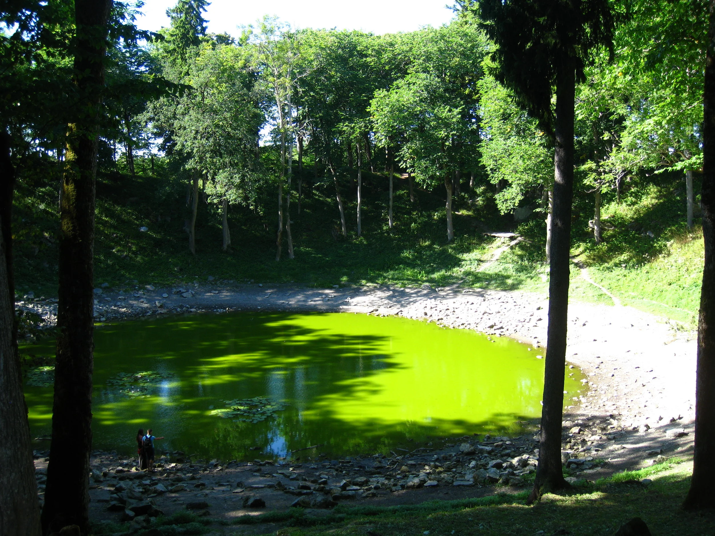  Saaremaa--Kaali--Meteorite Crater--the main crater of a half dozen--about 3000 years ago 