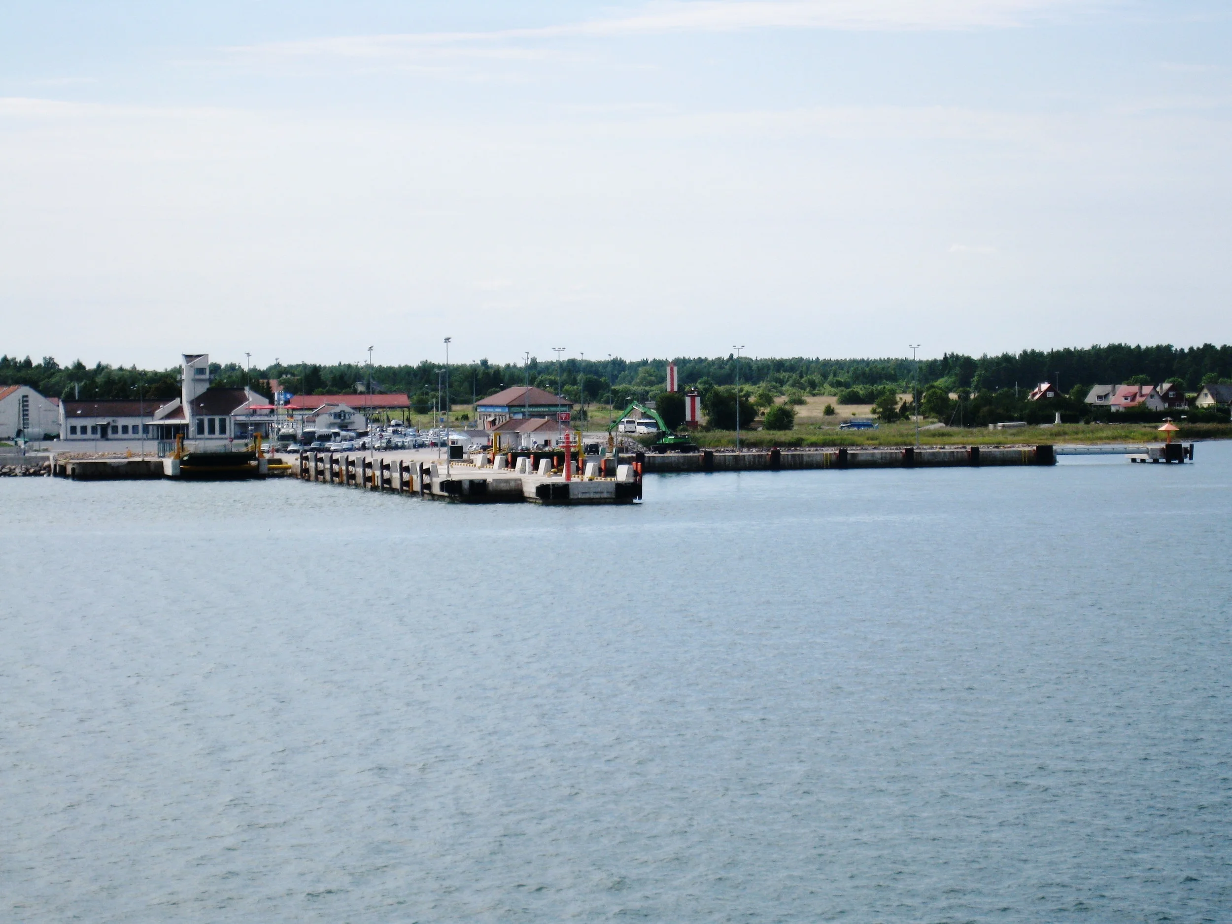  Saaremaa--On the Ferry to Muhu Island--On the way to Saaremaa--The ferry slip on Muhu Island 