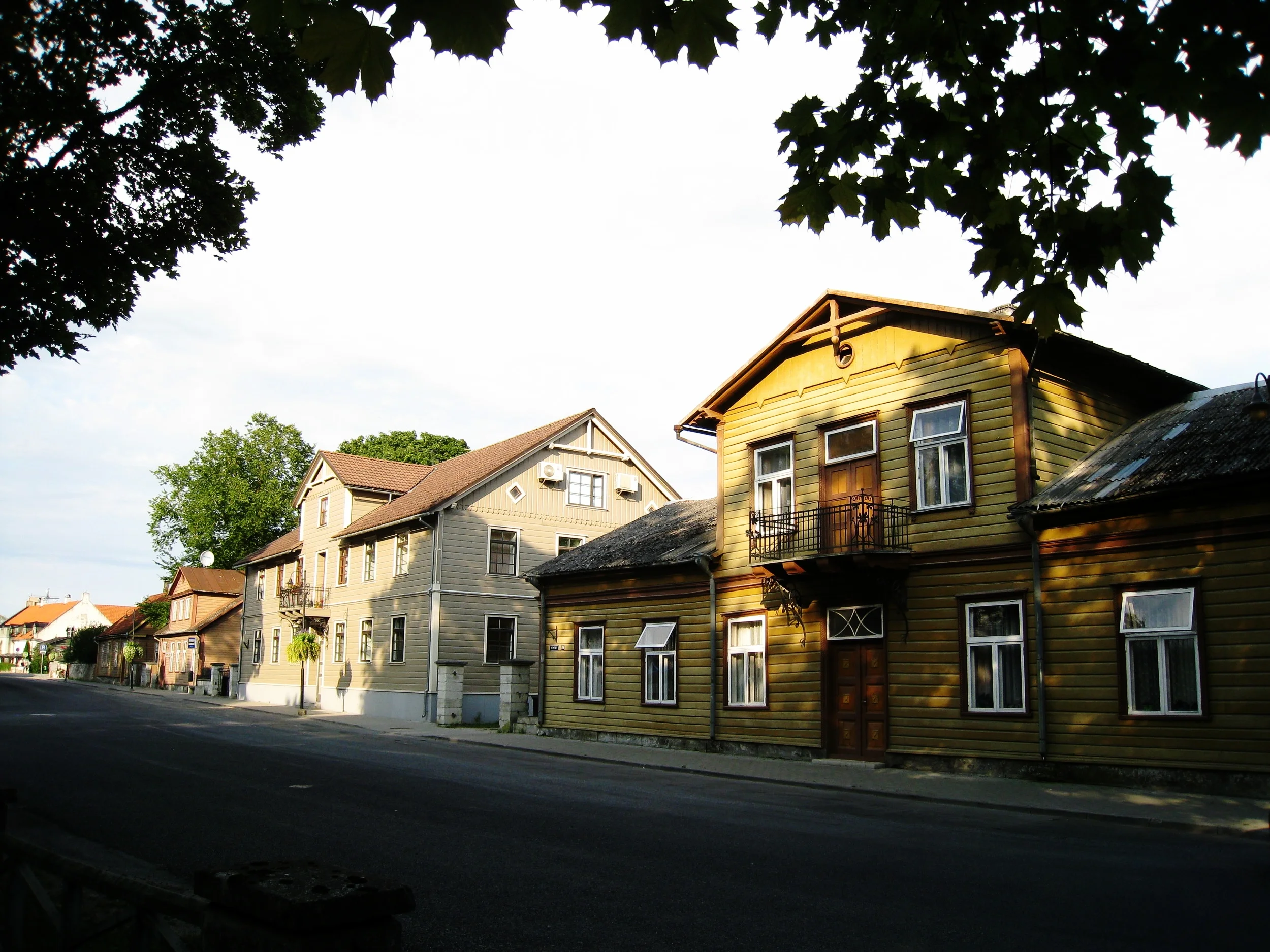  Saaremaa--Kuressaare--Old houses on the main street 