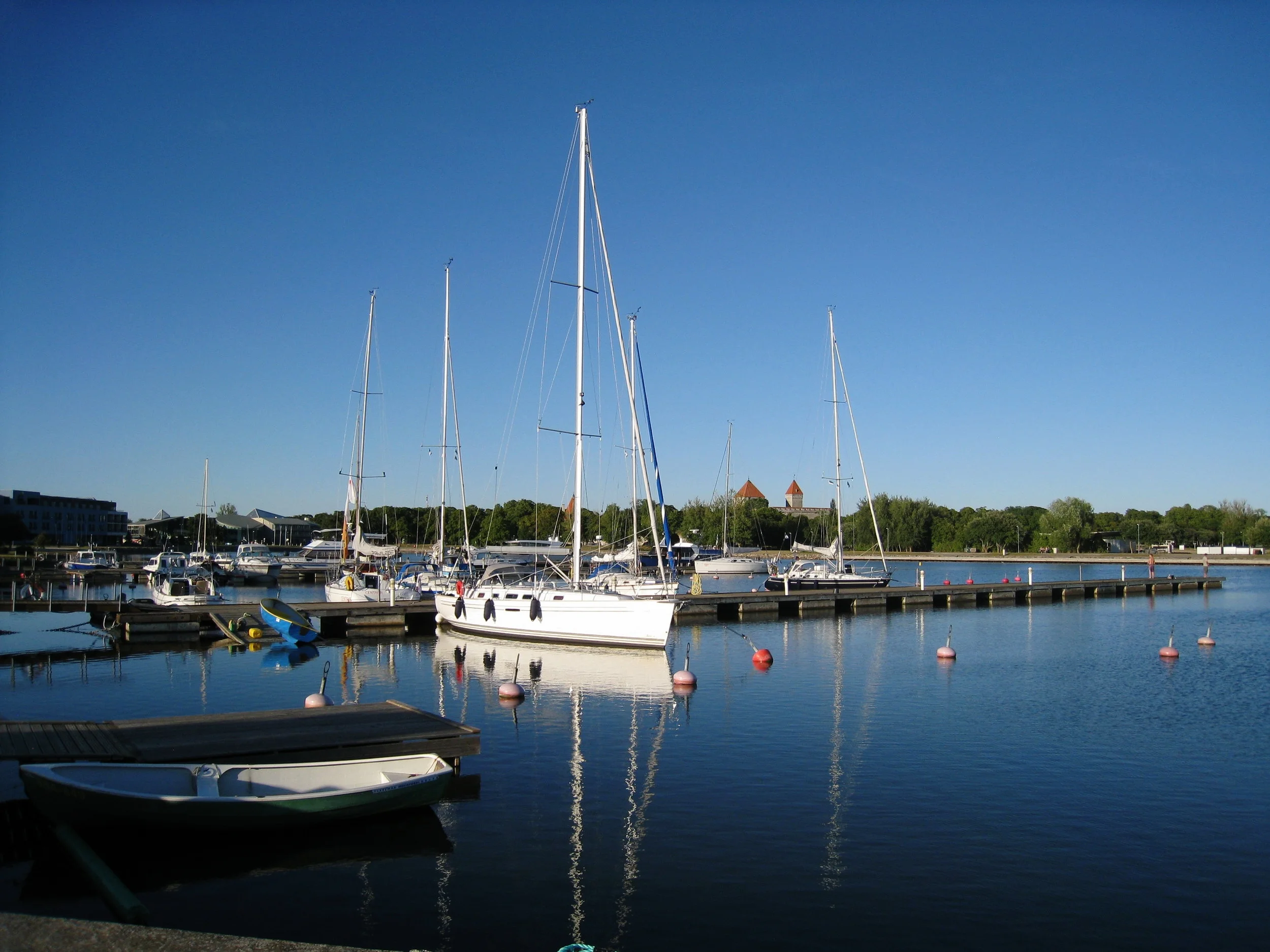  Saaremaa--Kuressaare--Yacht Basin, looking back towards Fortress 