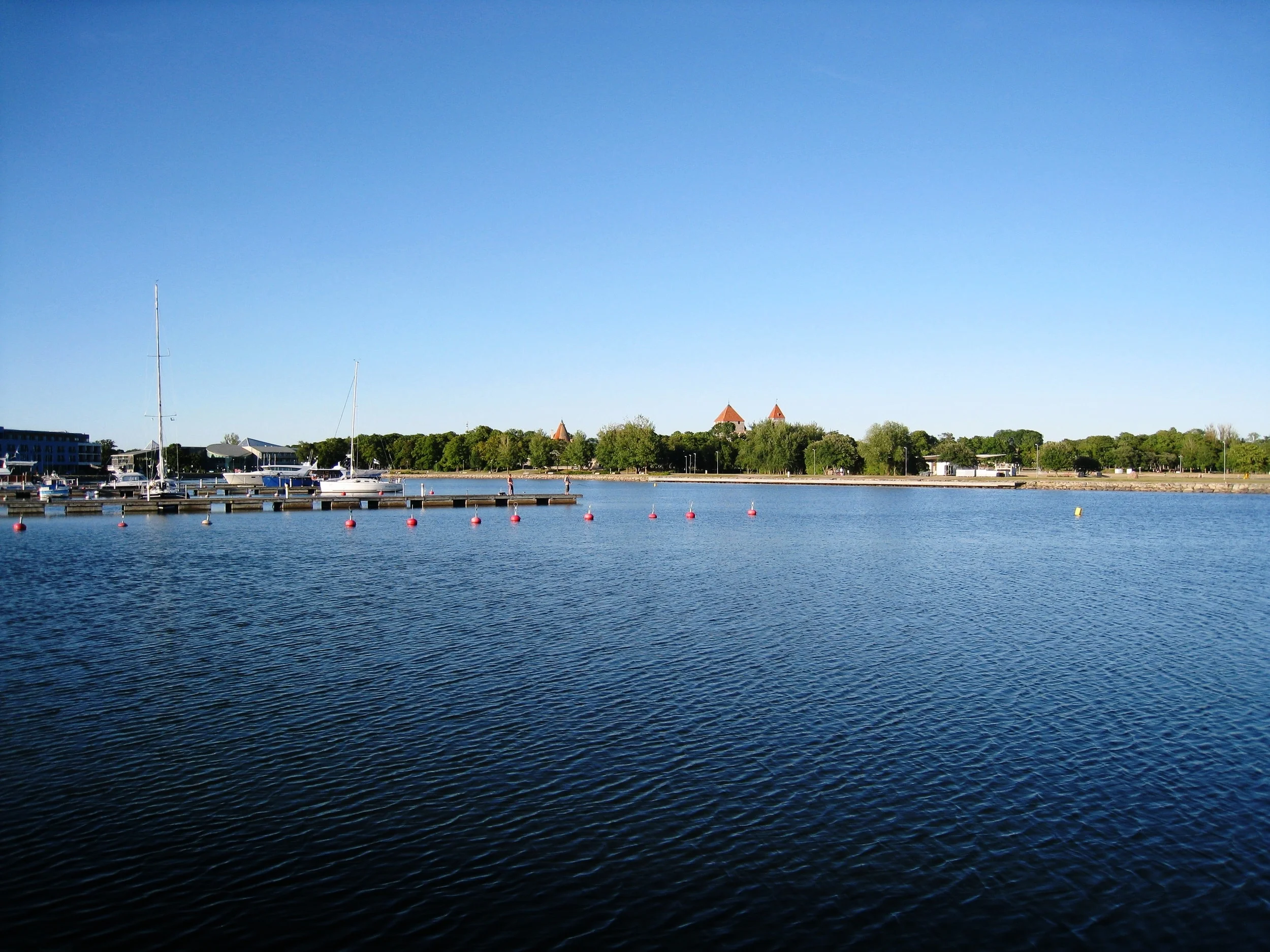  Saaremaa--Kuressaare--Yacht Basin, looking back towards Fortress 