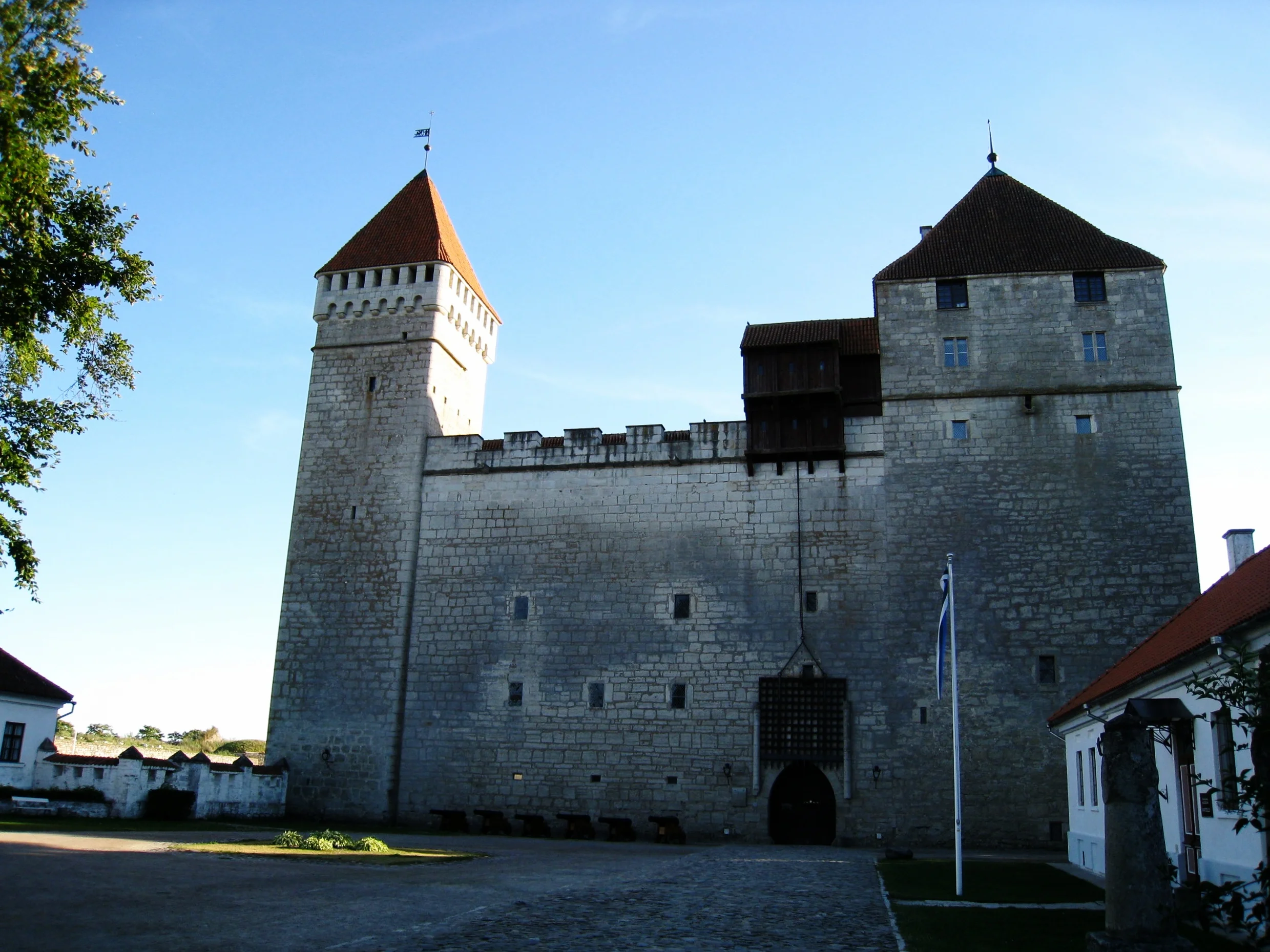  Saaremaa--Kuressaare--Fortress looking towards entrance 