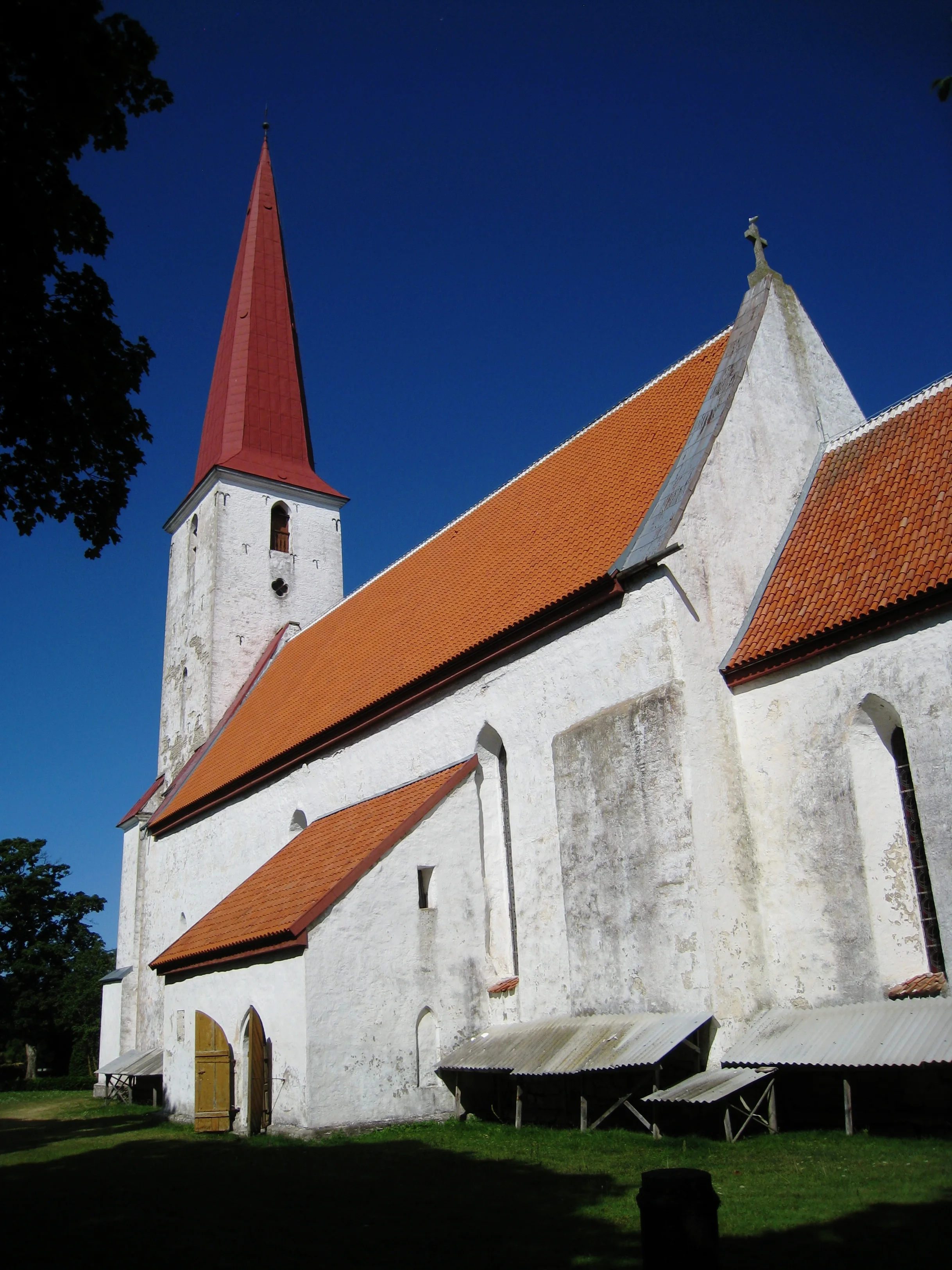  Saaremaa--Kilielkonna--St. Michael's (Lutheran) Church (13th Century)--Tower build in 19th century) 