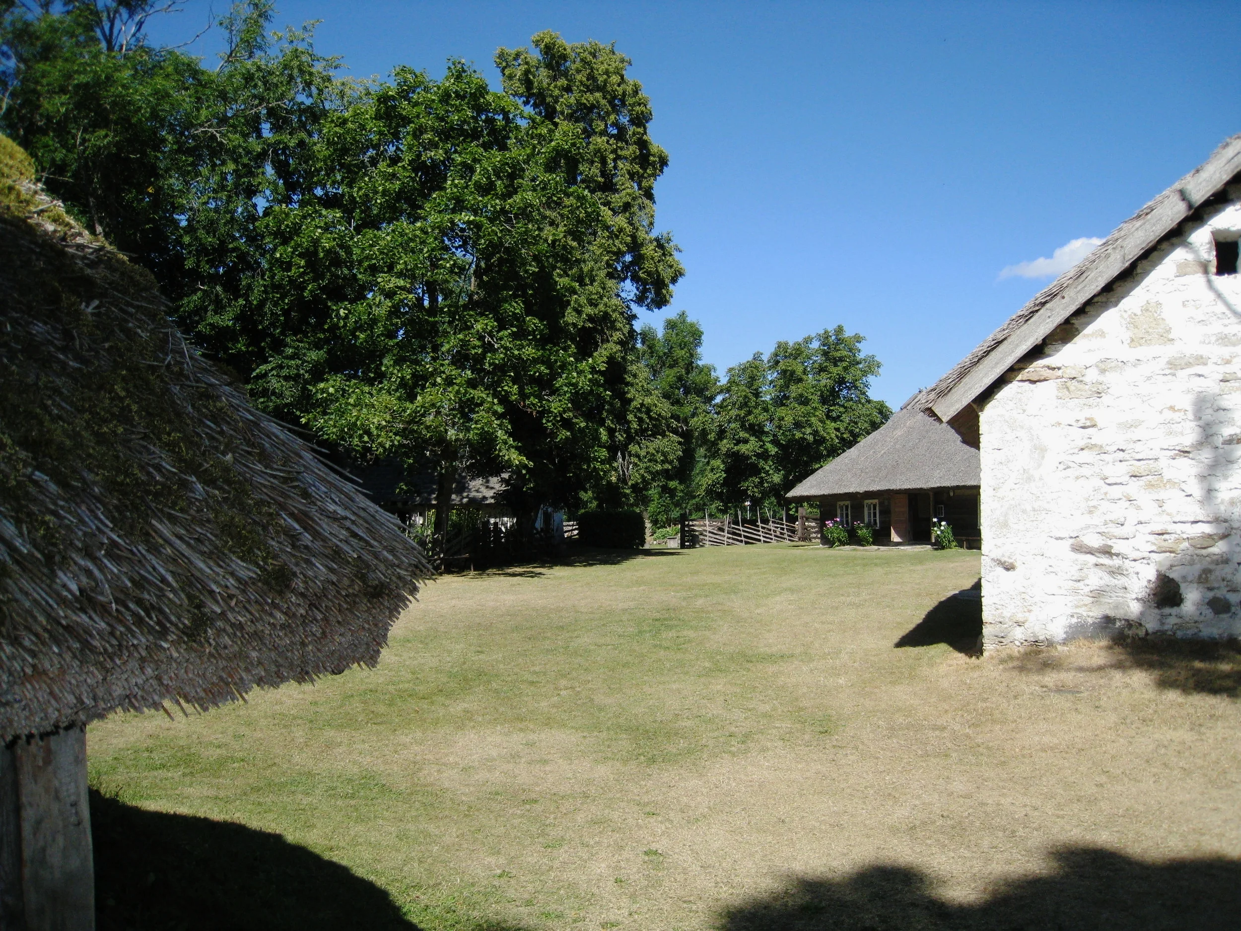  Saaremaa--Viki--Mihkli Farm Museum--Preserved farm--Overview with main house in back 