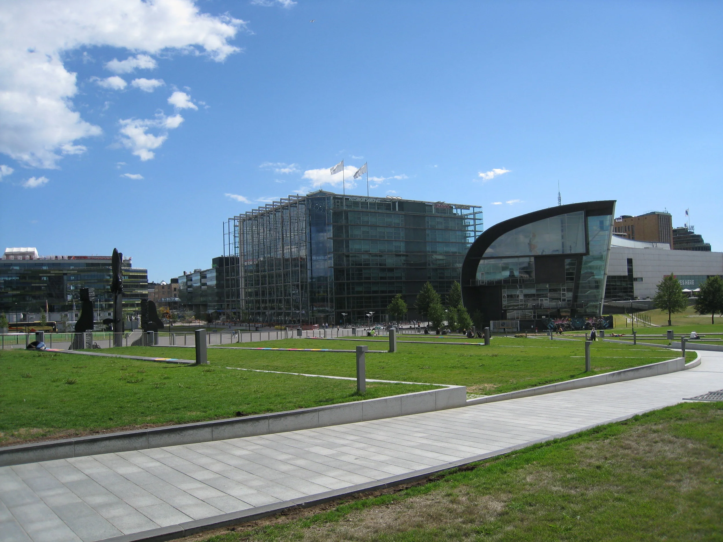  Helsinki--The park across from the Parliament building 