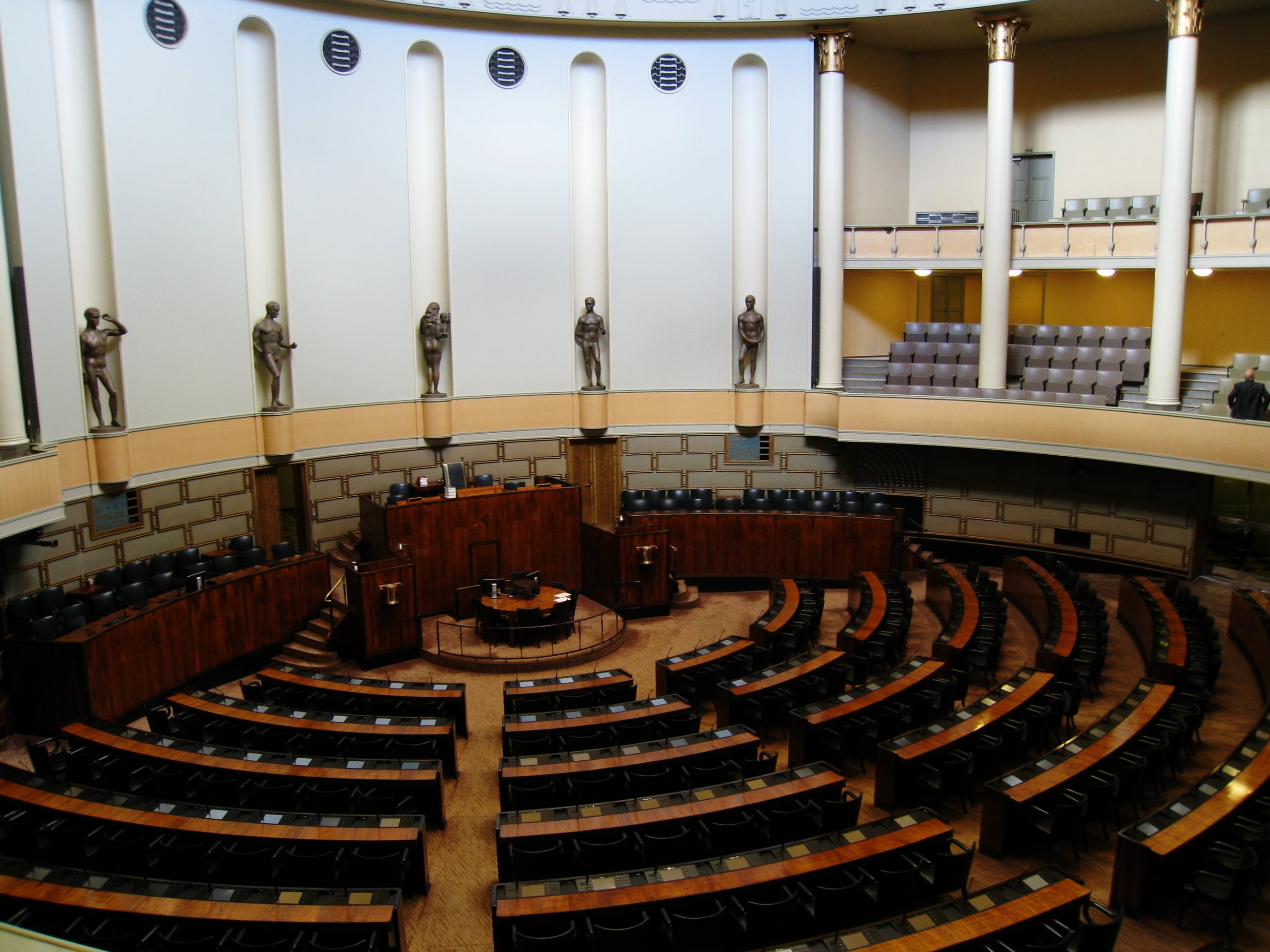  Helsinki--The Parliament--Interior--Members' Chamber 