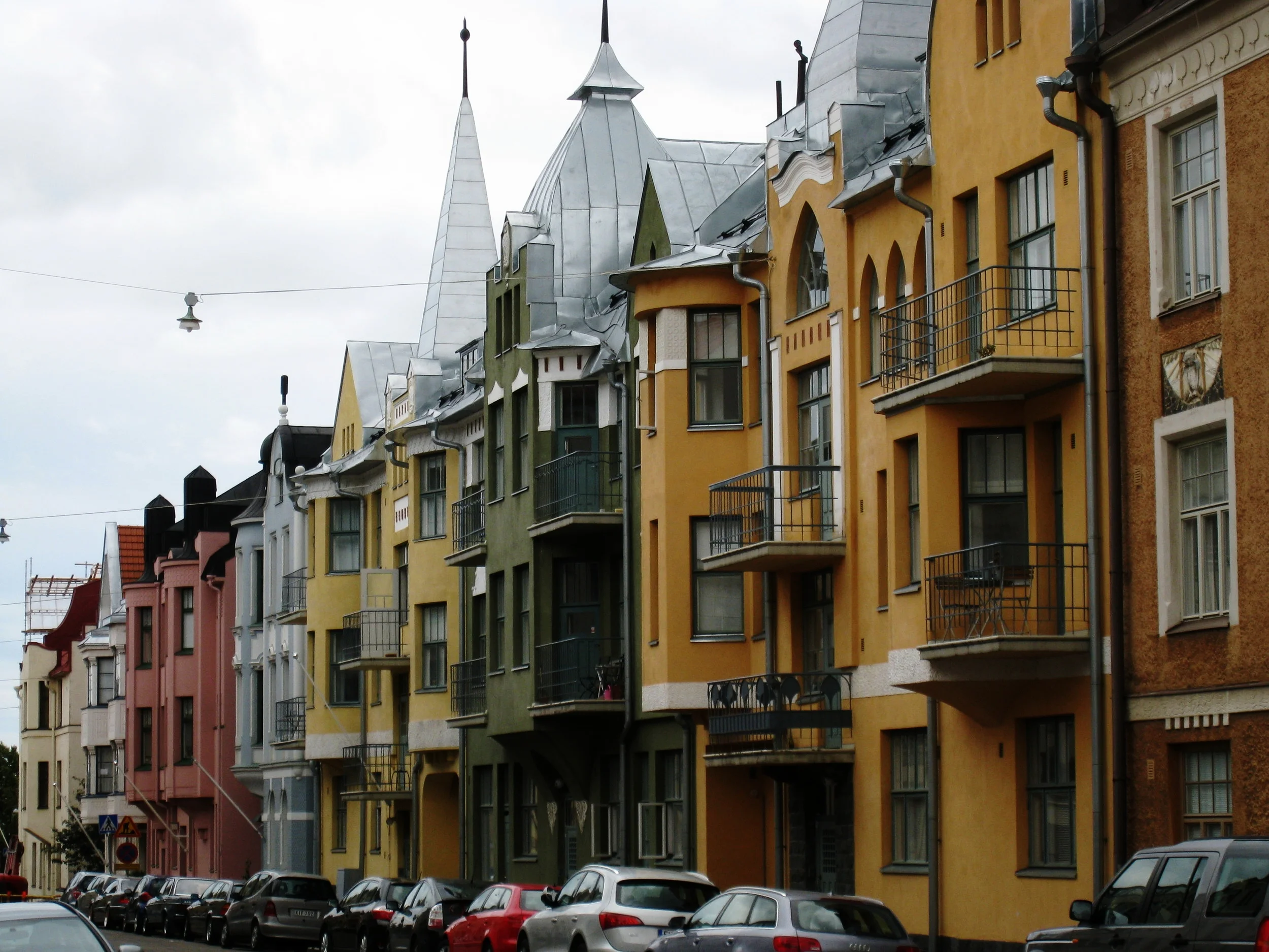  Helsinki--Huvilakatu Street, famous as Art Noveau desing, south of city center 