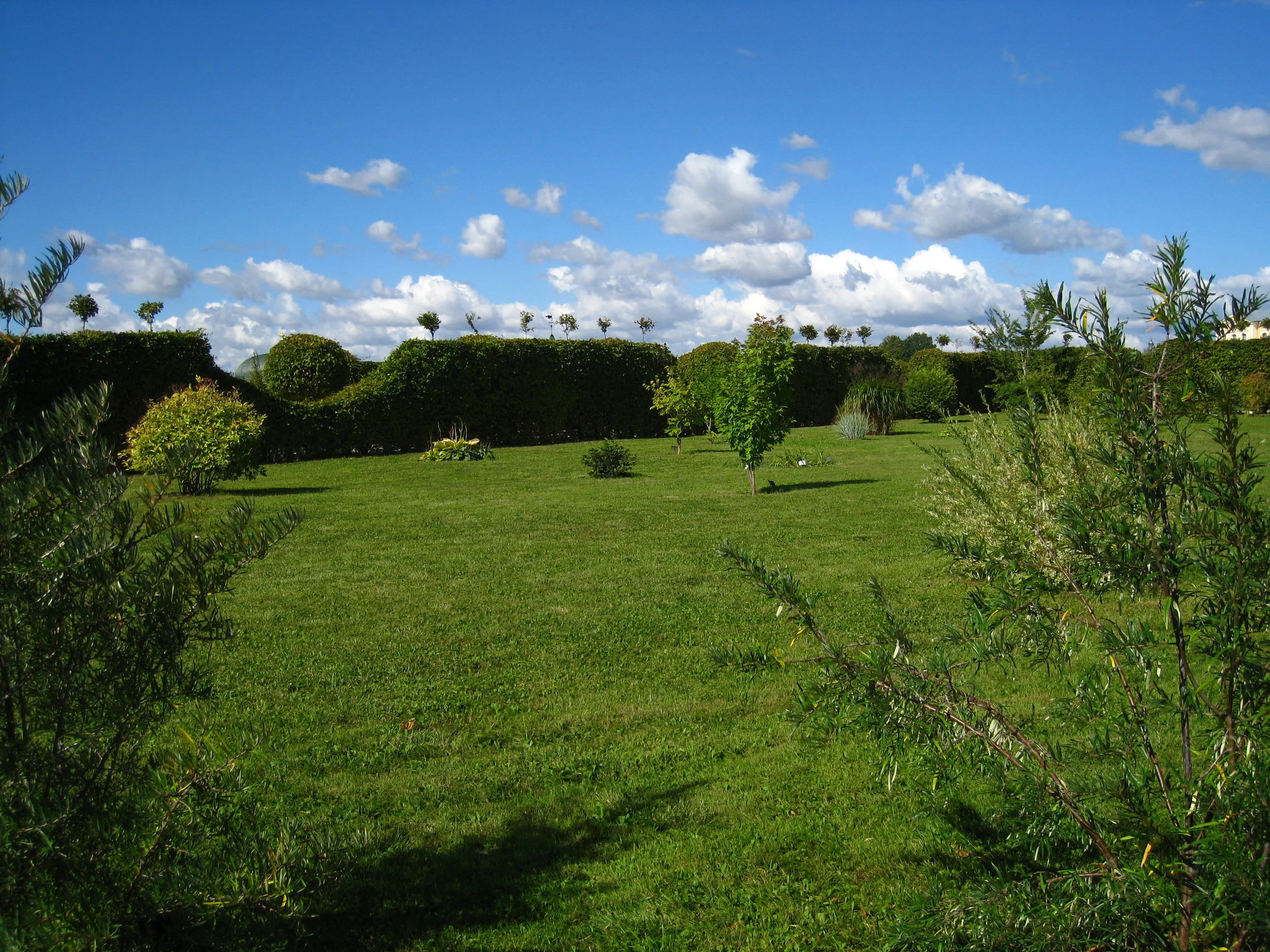  Rundale--Rundale House (Rastrelli) from 1700's--View of Garden 