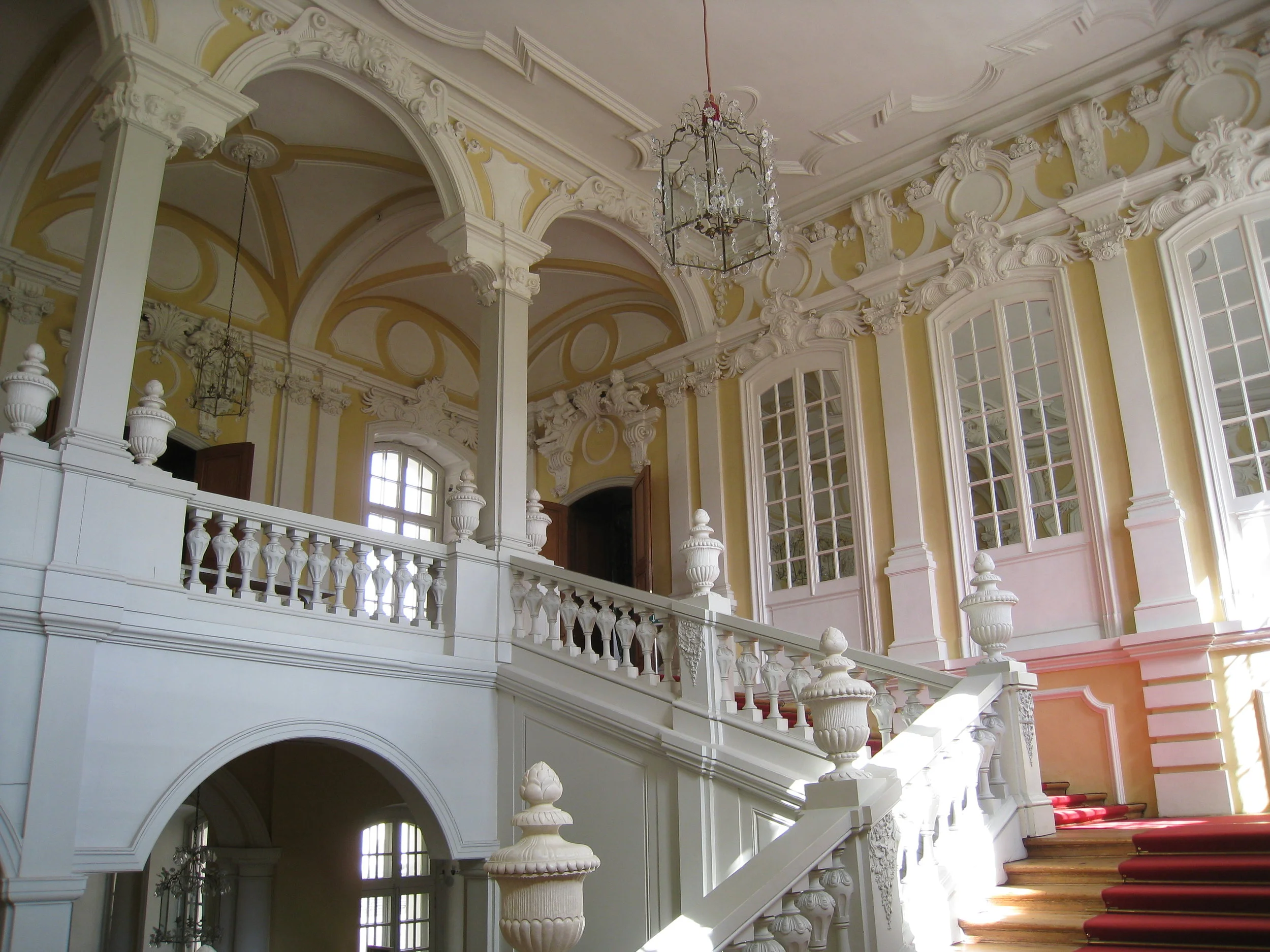  Rundale--Rundale House (Rastrelli) from 1700's--One of two main stairwellsRundale--Rundale House (Rastrelli) from 1700's--One of two main stairwells 