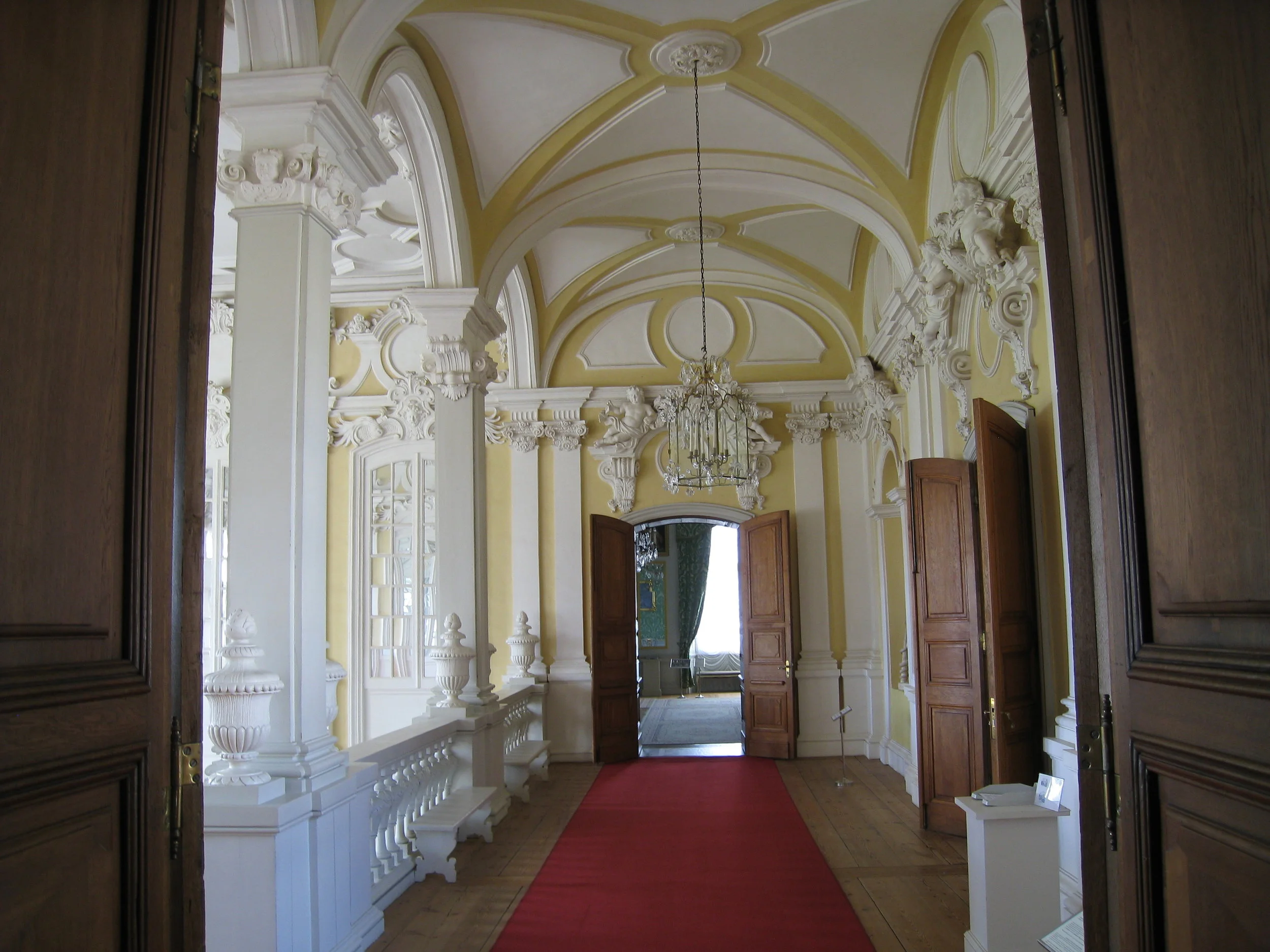  Rundale--Rundale House (Rastrelli) from 1700's--Second main stairwell 