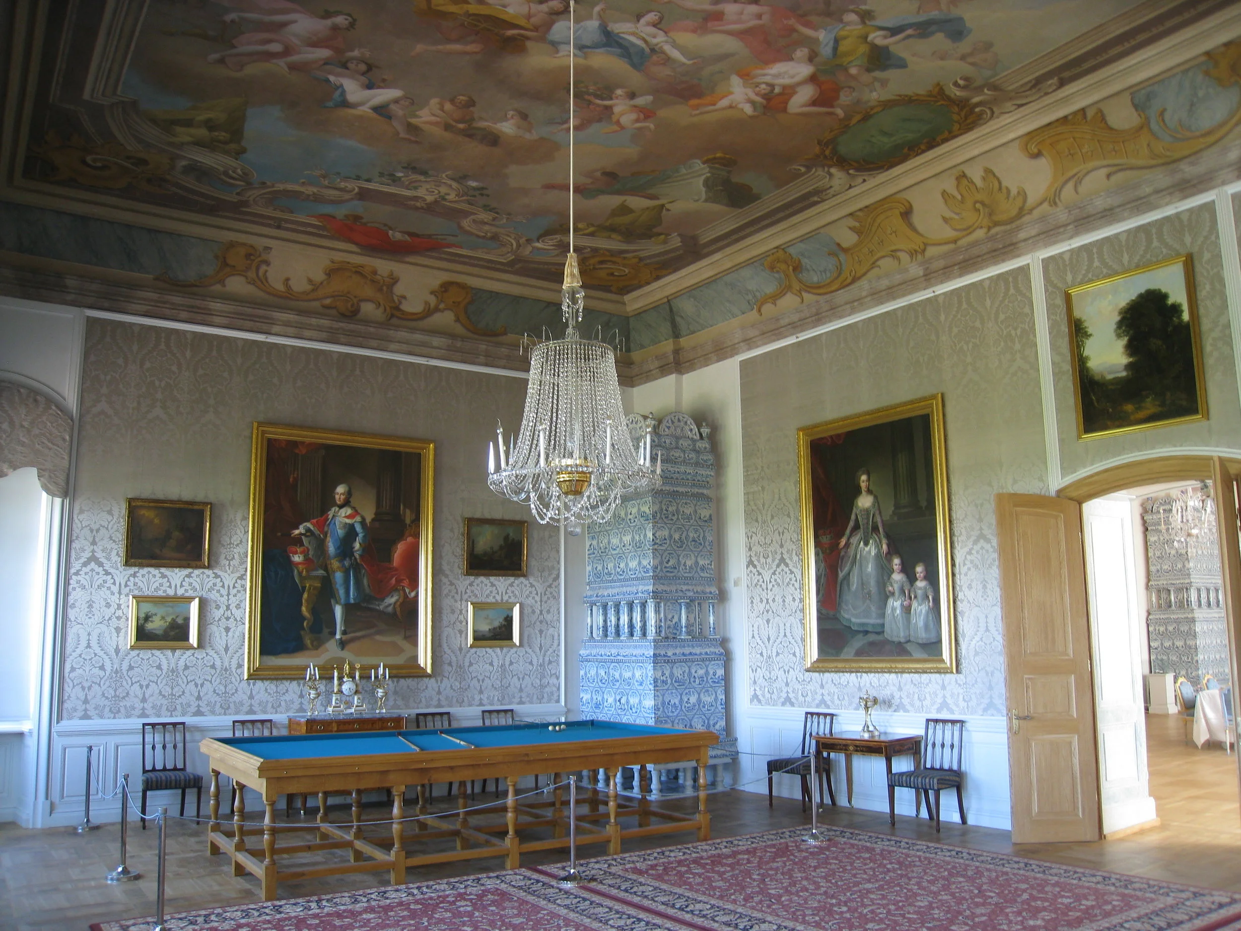  Rundale--Rundale House (Rastrelli) from 1700's--Billiards Room 