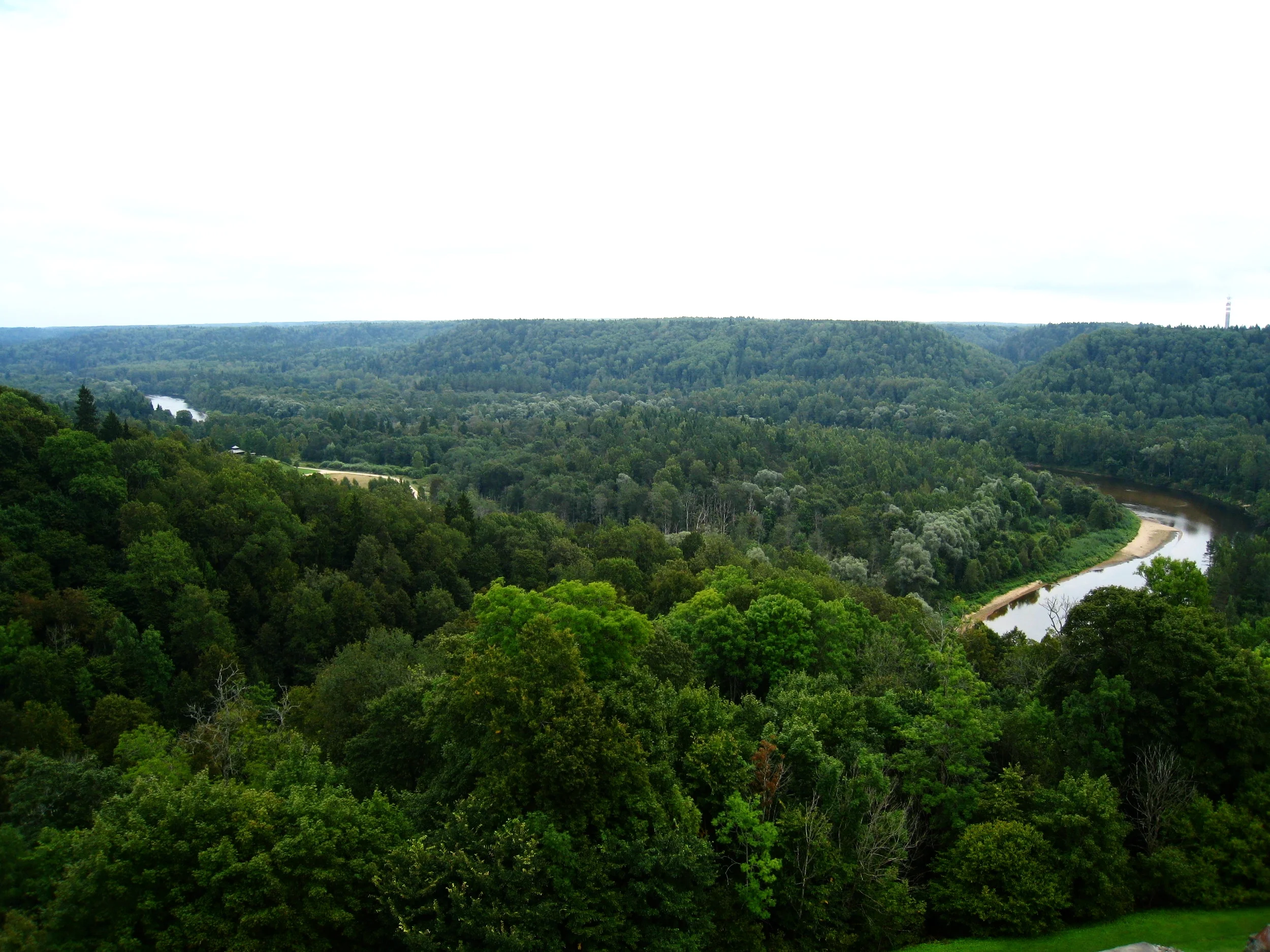  Segulda (Vidzeme)--Turaida Castle of the Magister Knight--View of the Gauja River in Gauja National Park, from the tower 