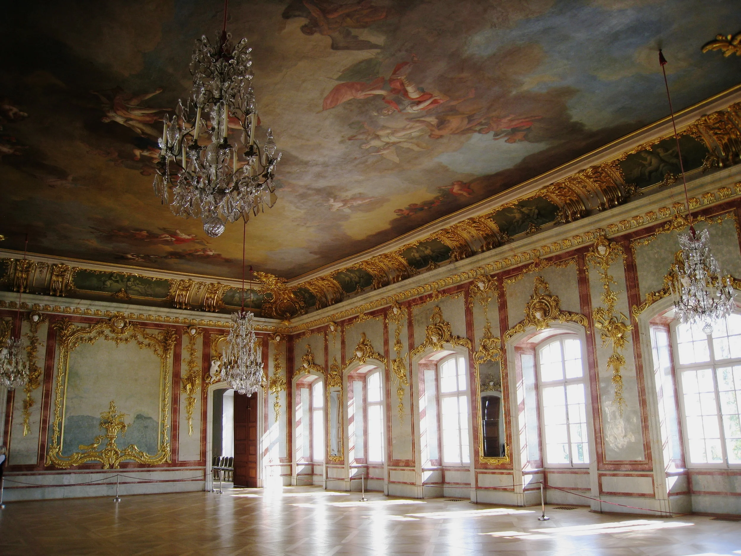 Rundale--Rundale House (Rastrelli) from 1700's--Golden Ballroom 