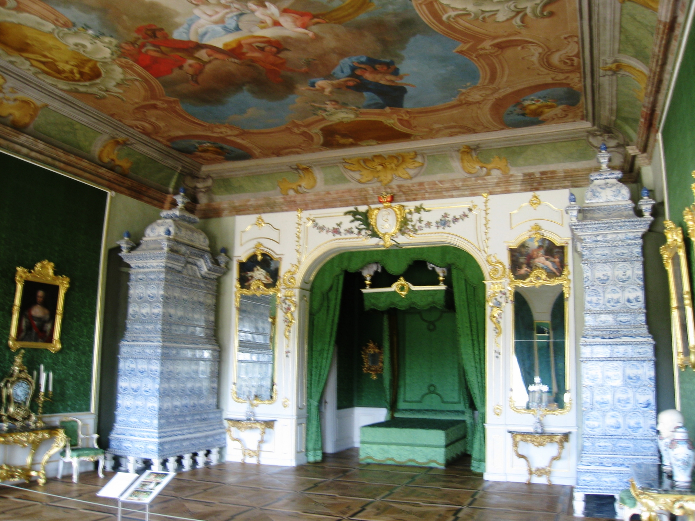  Rundale--Rundale House (Rastrelli) from 1700's--Count's Bedroom 