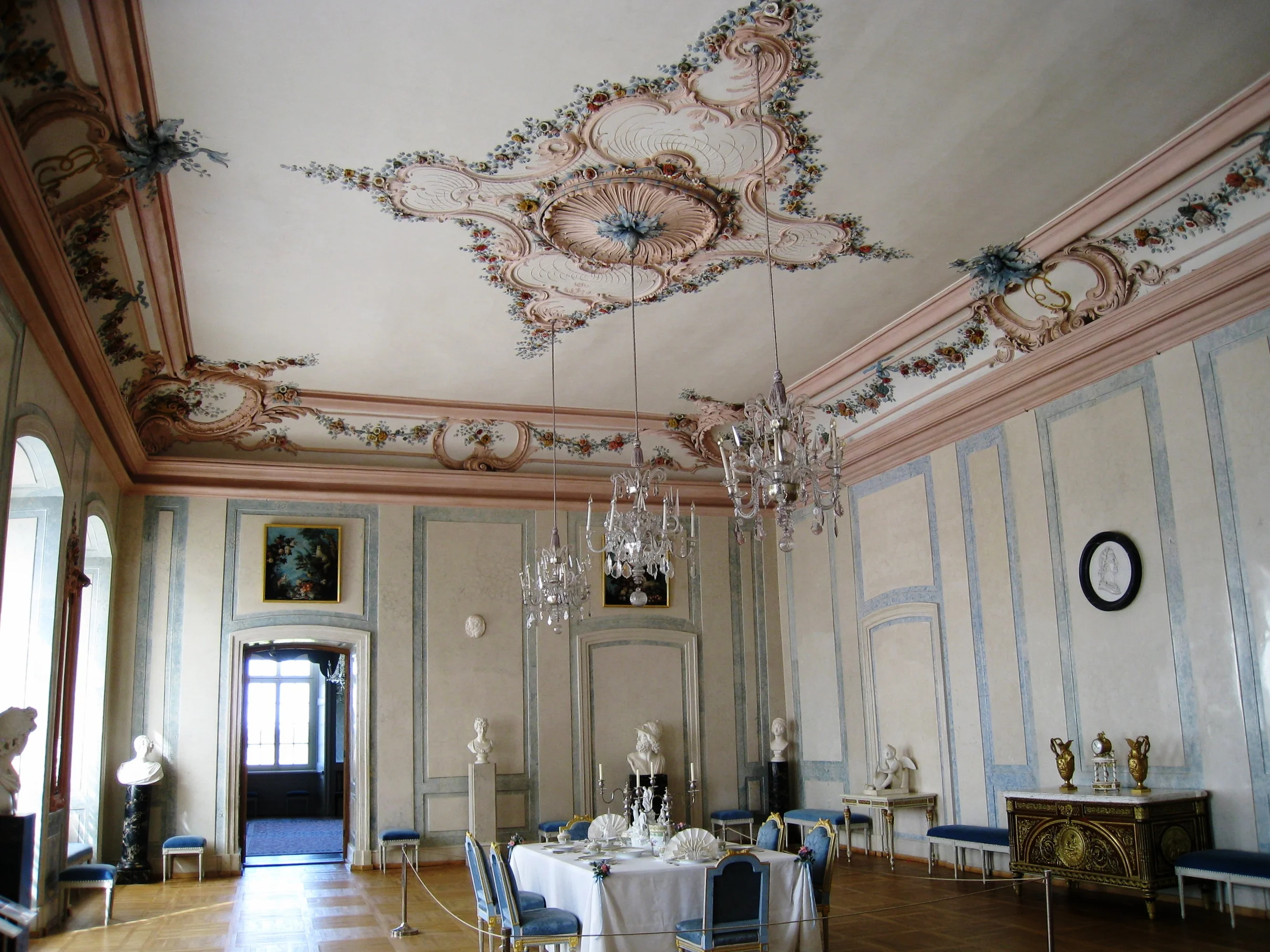  Rundale--Rundale House (Rastrelli) from 1700's--Dining Room 