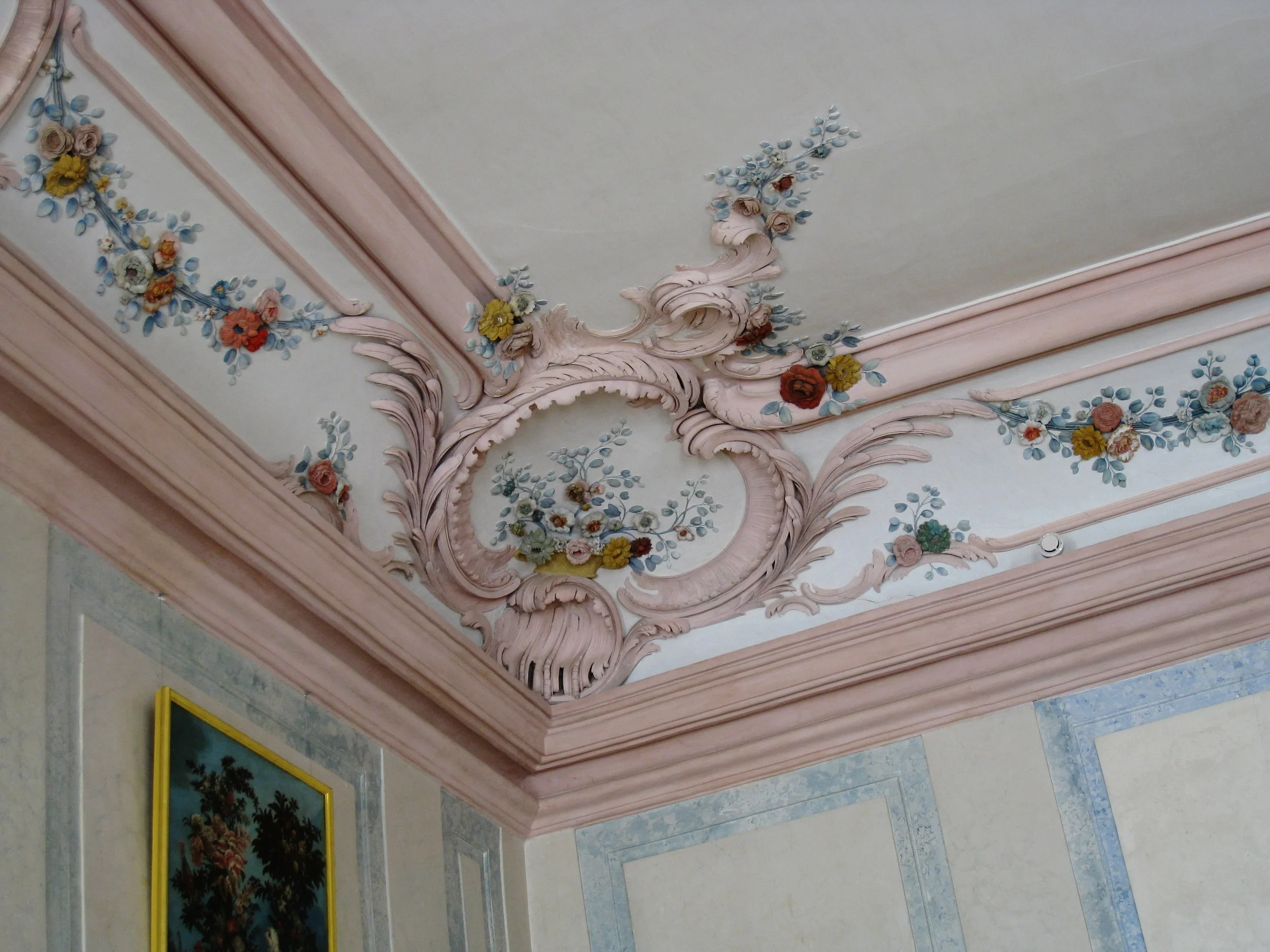  Rundale--Rundale House (Rastrelli) from 1700's--Dining room--detail 