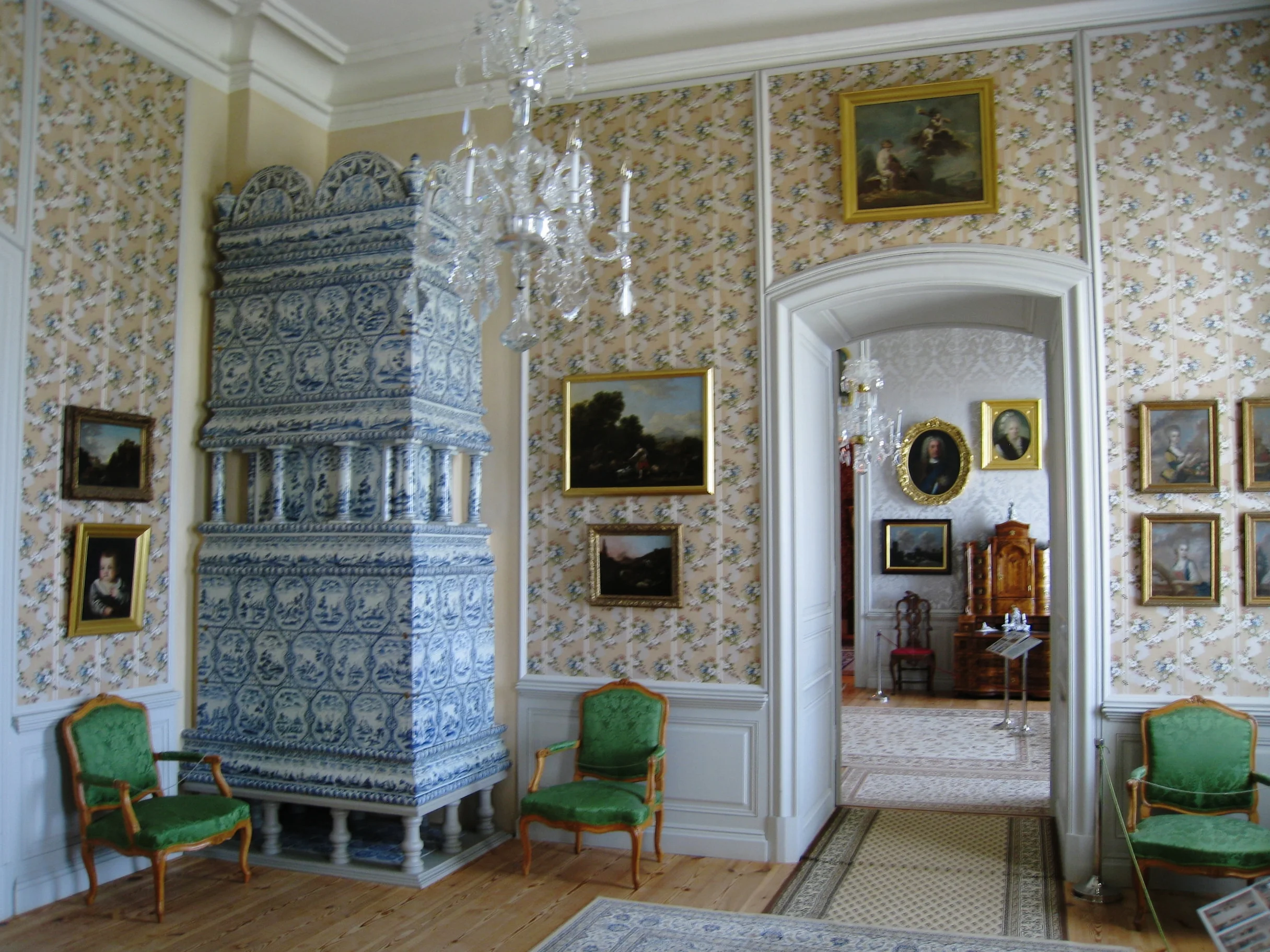 Rundale--Rundale House (Rastrelli) from 1700's--Wife's Boudoir and sitting room 