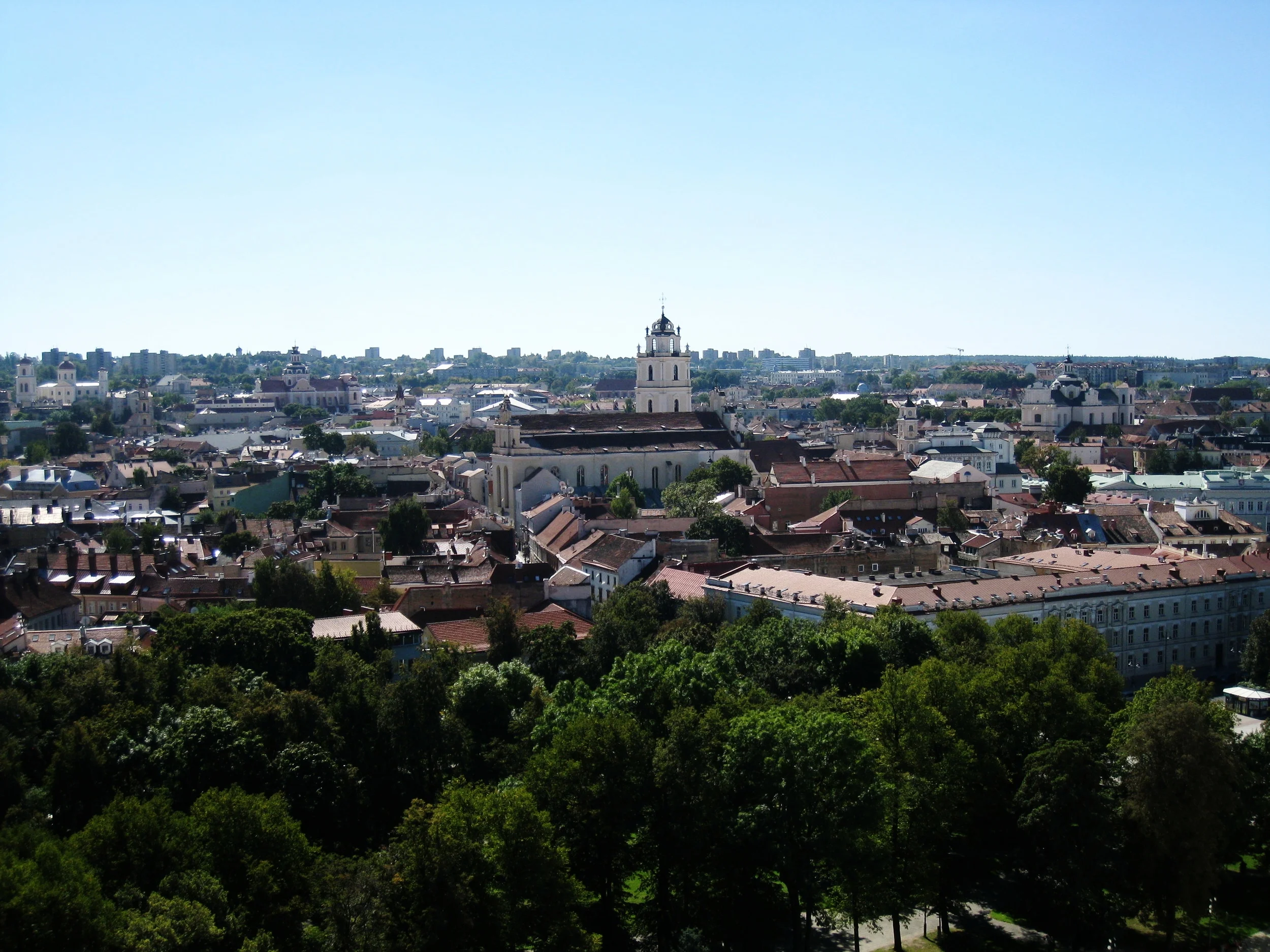  Vilnius--Old Town--View from Gediminas Tower--St. Peter and Paul Church 