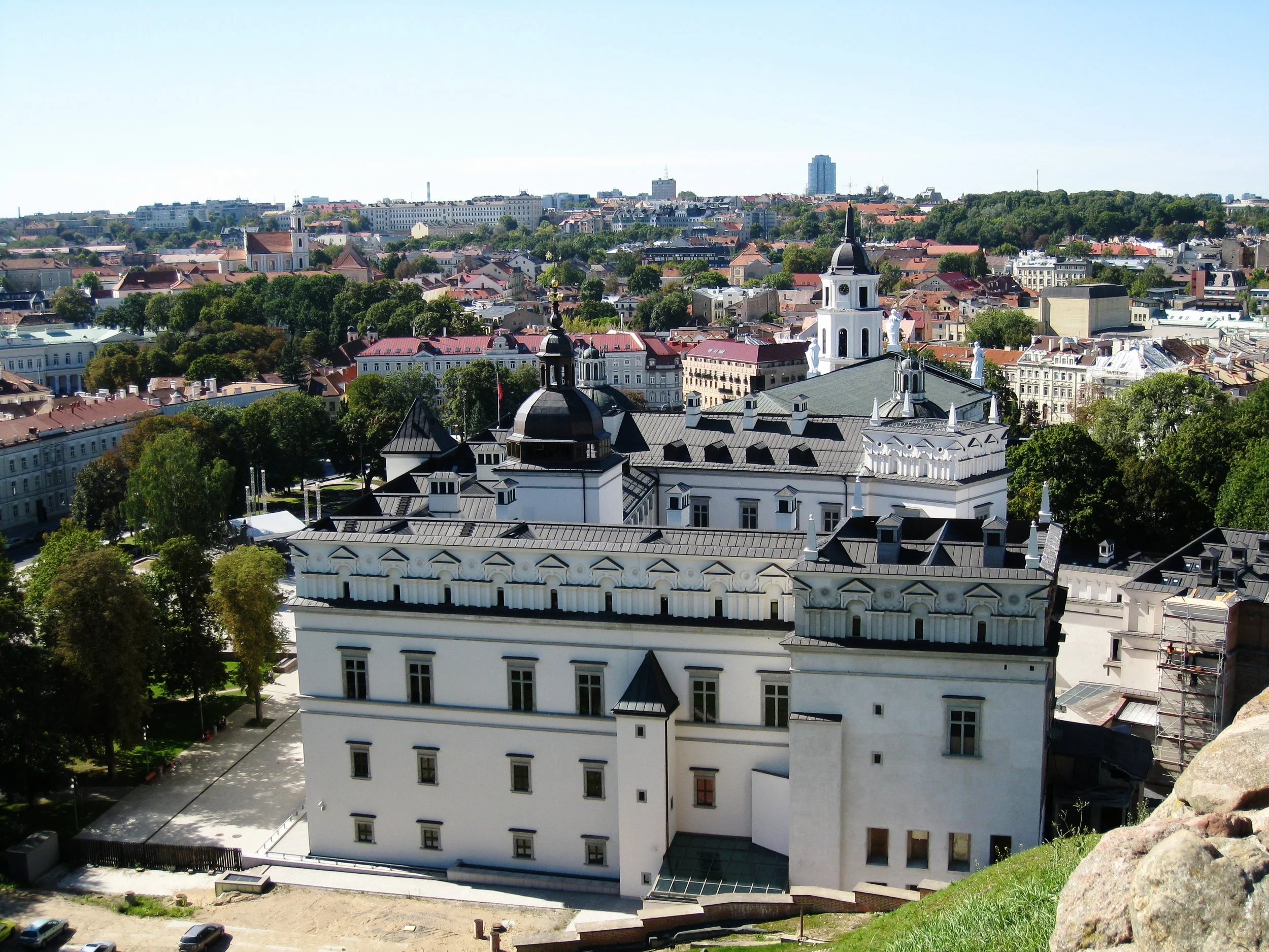  Vilnius--Old Town--View from Gediminas Tower--Vilnius Cathedral 