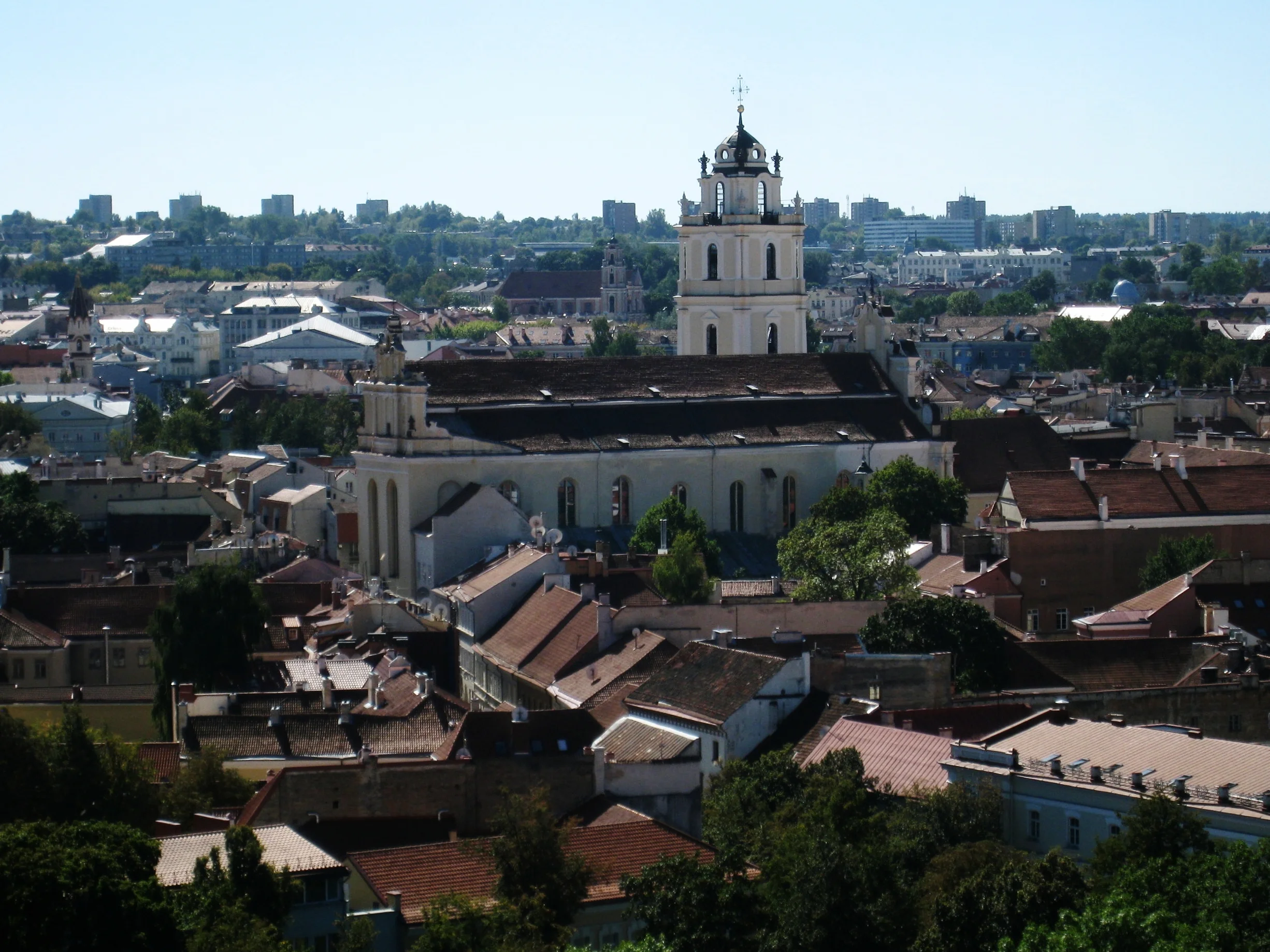  Vilnius--Old Town--View from Gediminas Tower--St. Peter and Paul Church 