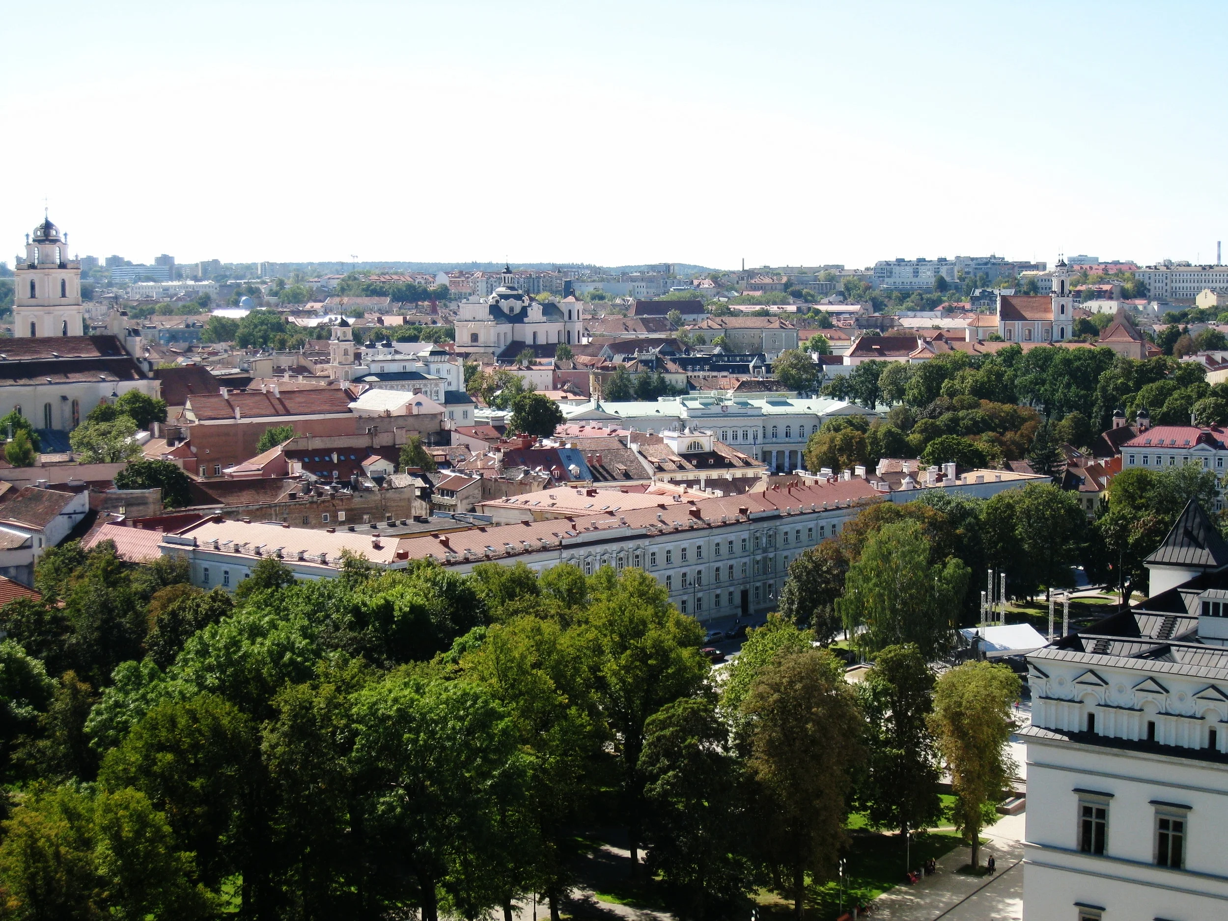  Vilnius--Old Town--View from Gediminas Tower--University 