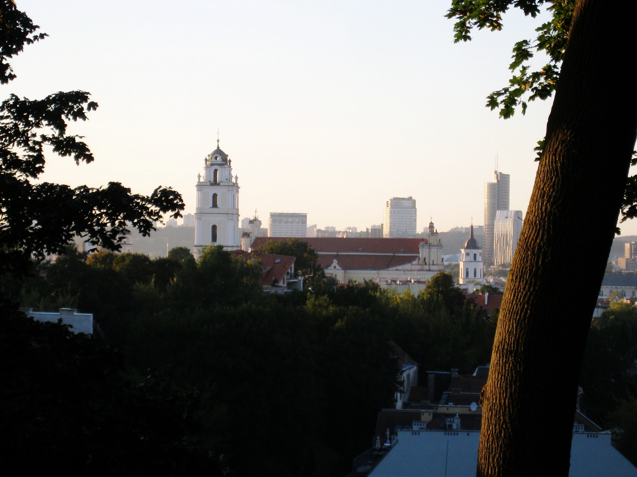  Vilnius--Old Town--View of city from Bastion--St. Peter and Paul Church 