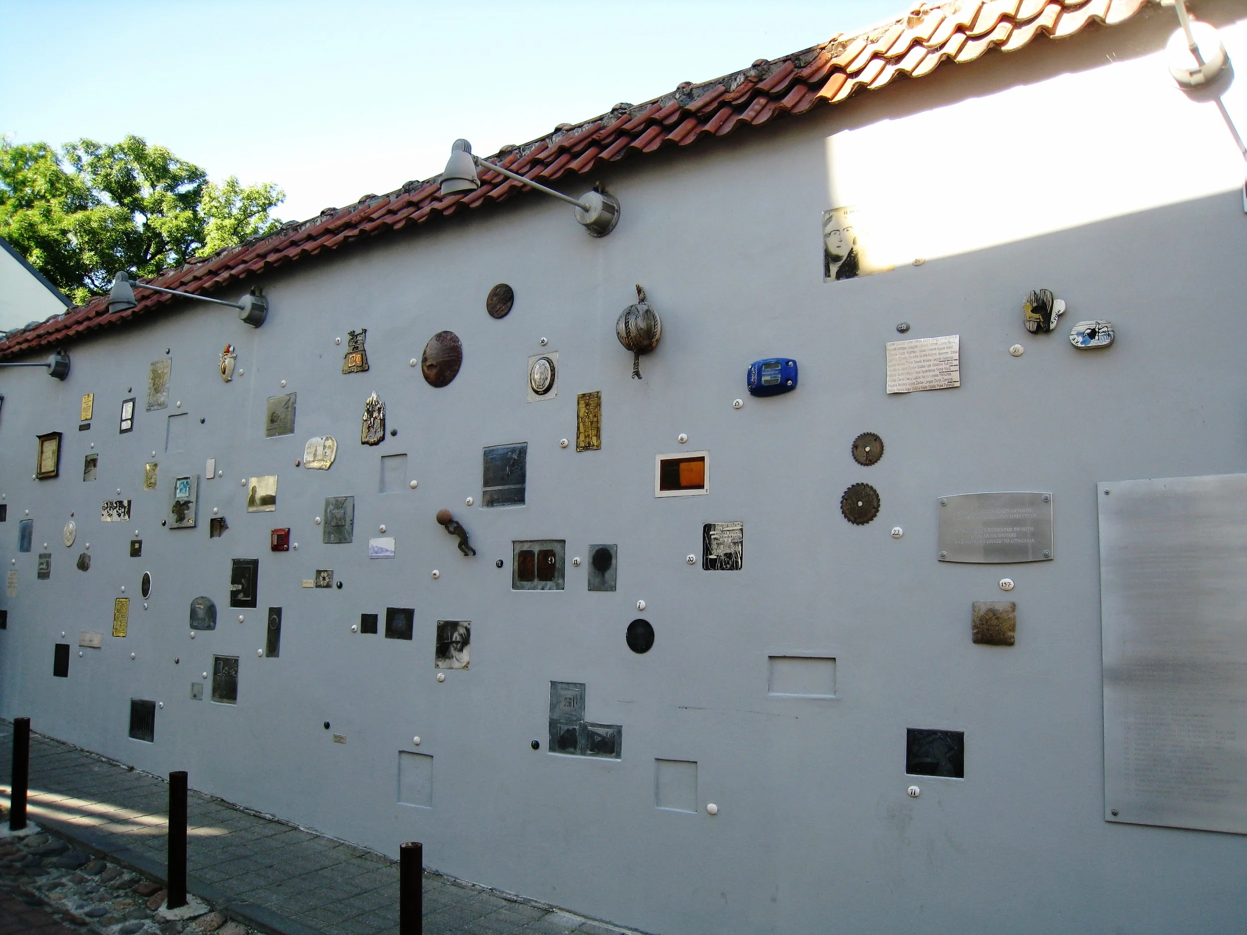  Vilnius--Old Town--LIterati Street, with poet plaques 
