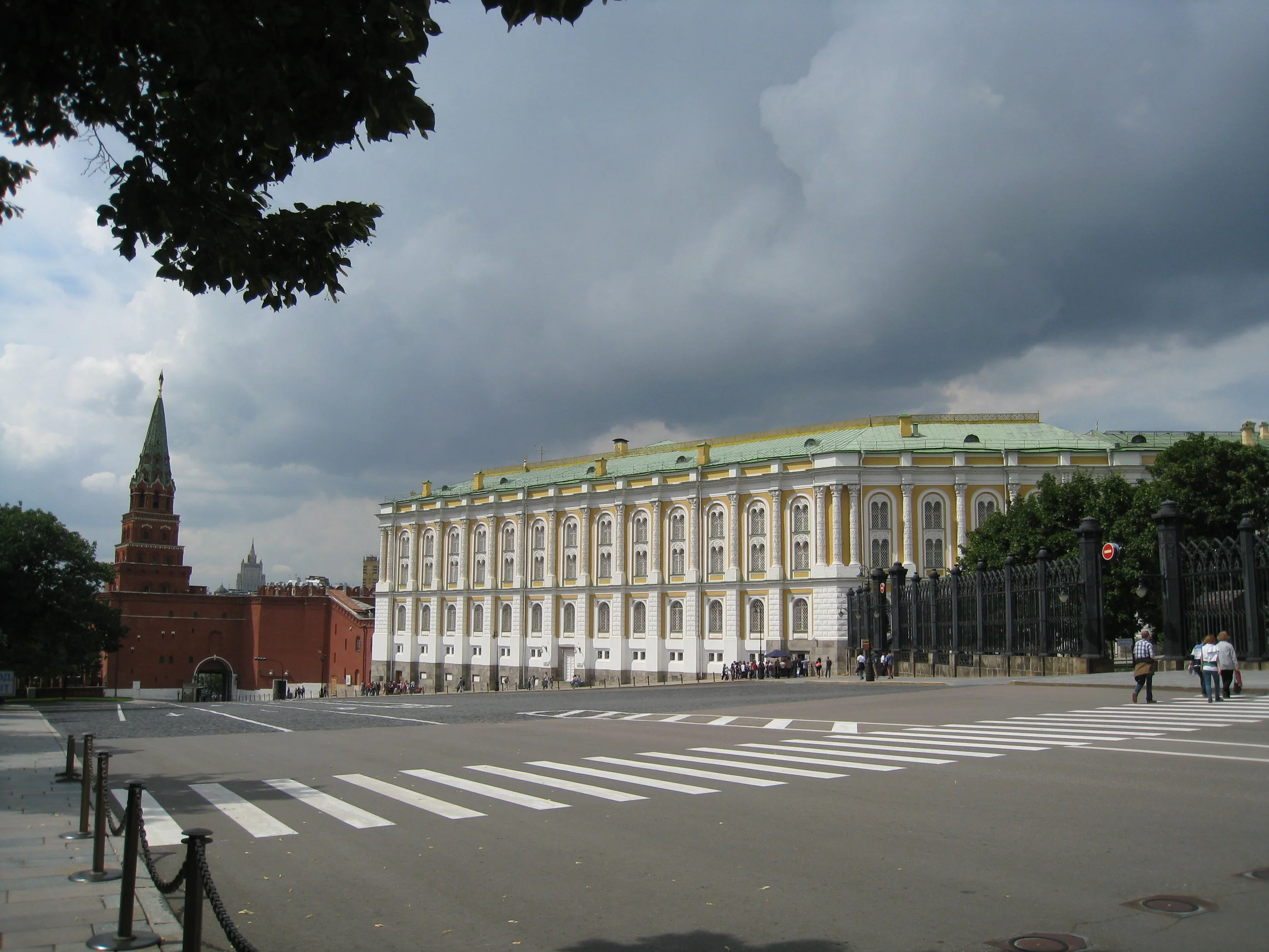  Moscow--Kremlin--The Armory and Borovitskaya Gate 