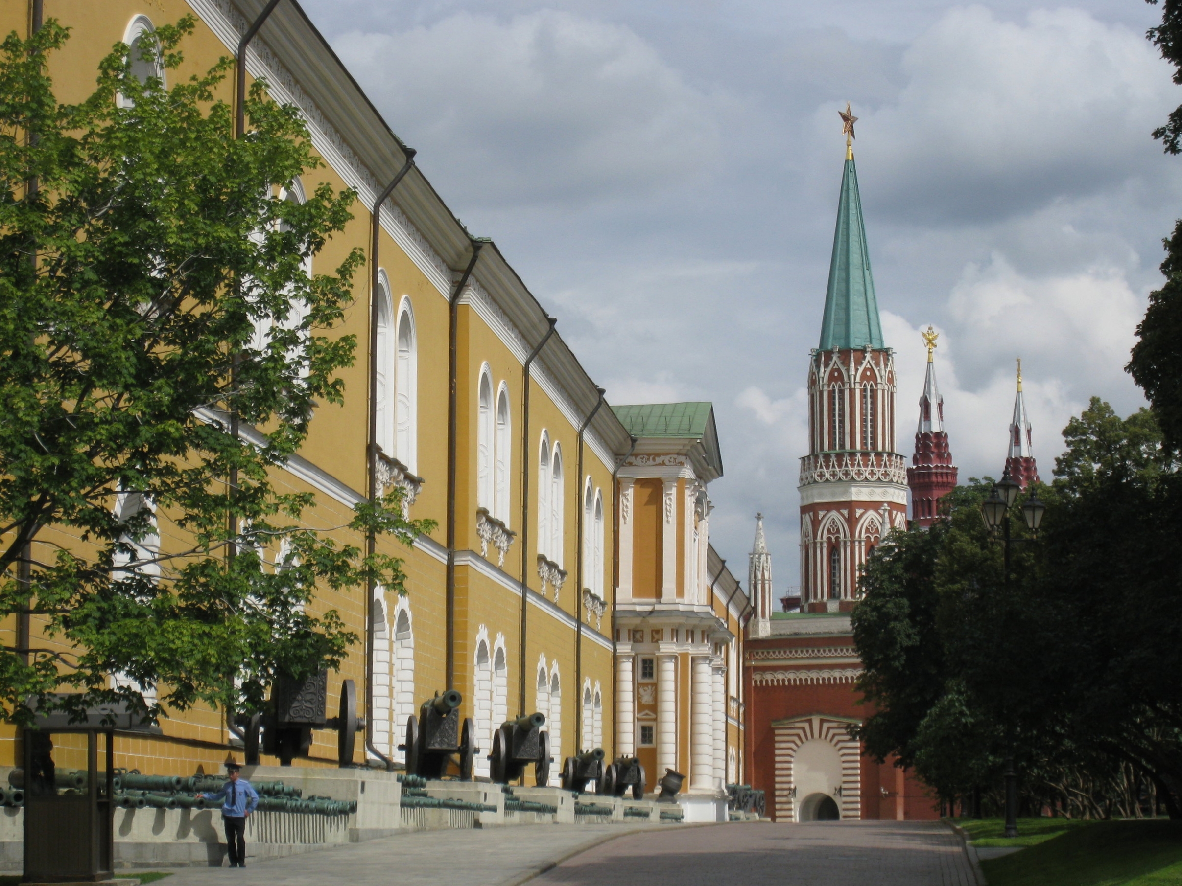  Moscow--Kremlin--The Arsenal and St. Nicolas Tower 