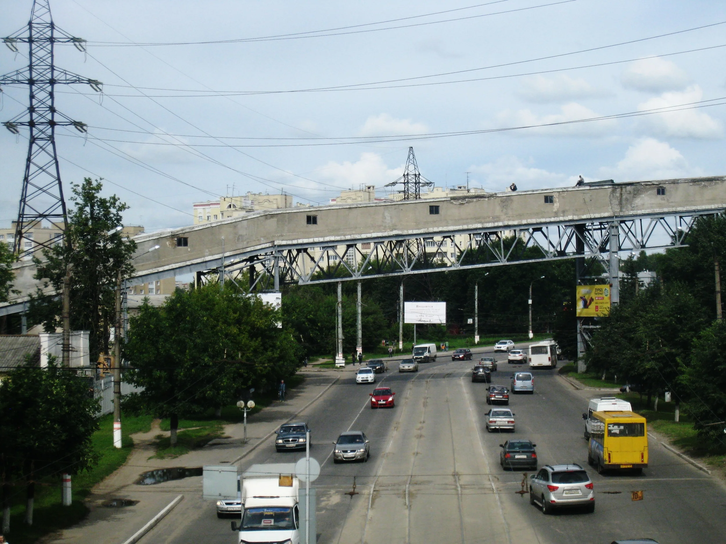  Russia--View from the train between St. Petersburg and Moscow--Industry along the rails 