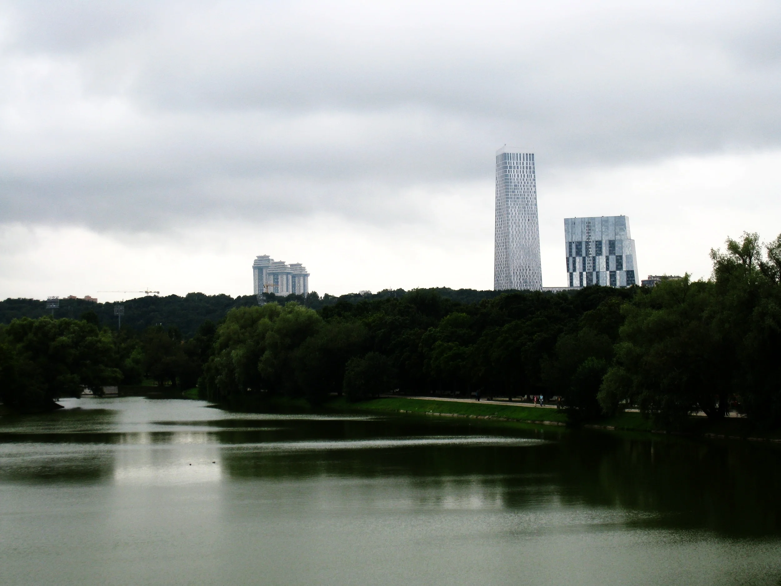  Moscow--Park in southwest Moscow with new architecture 
