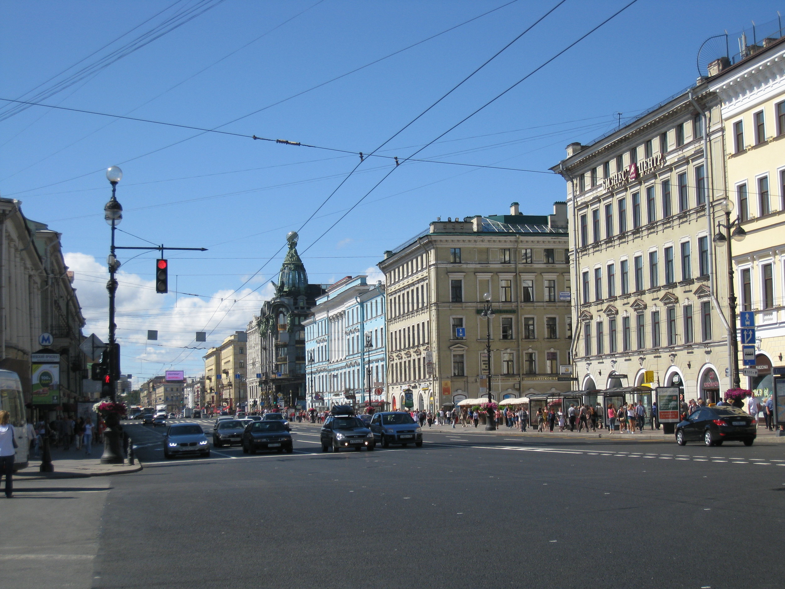  St. Petersburg--Nevsky Prospect--Singer Building 