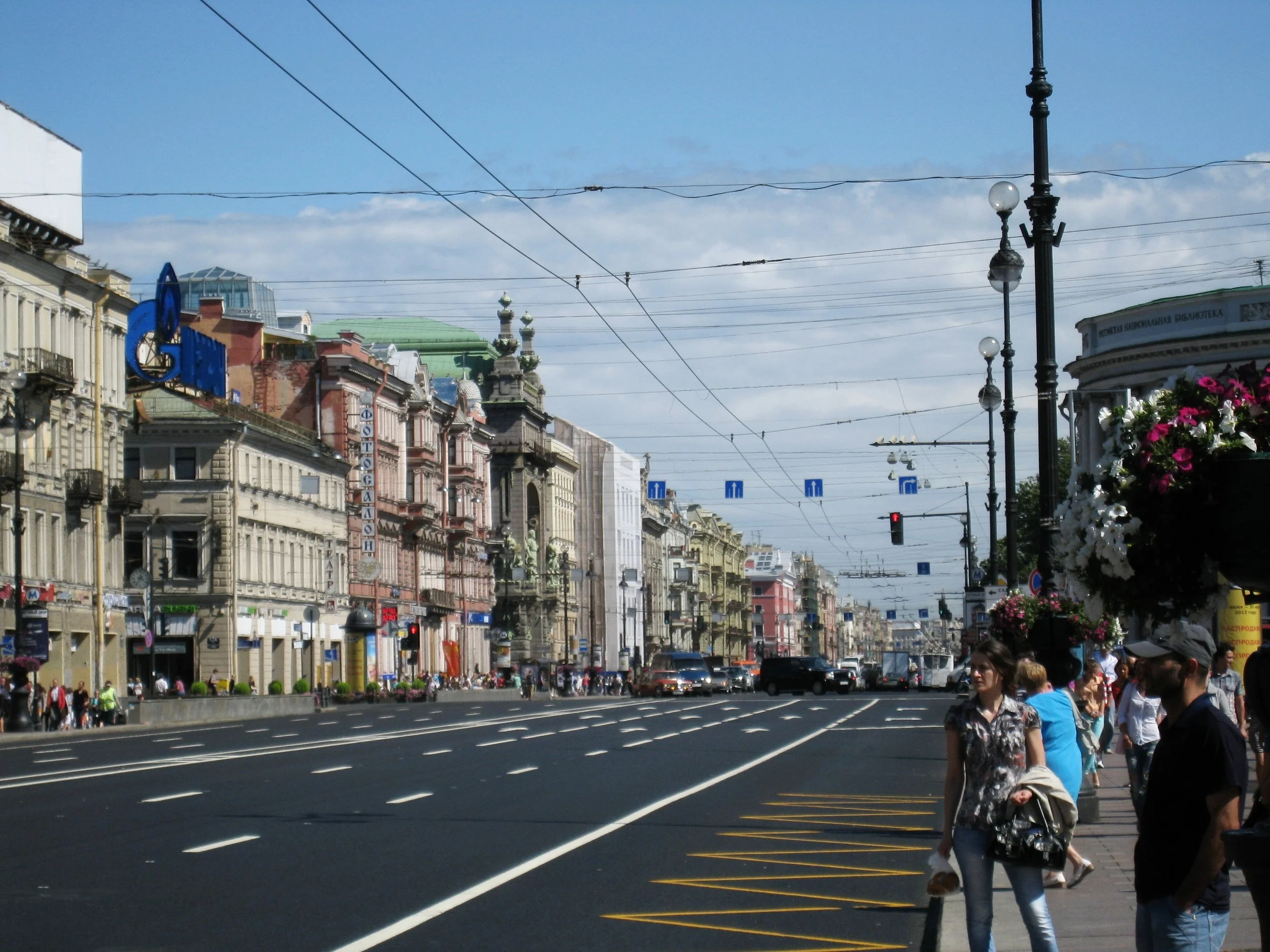  St. Petersburg--Nevsky Prospect--Toward Theatre Square 