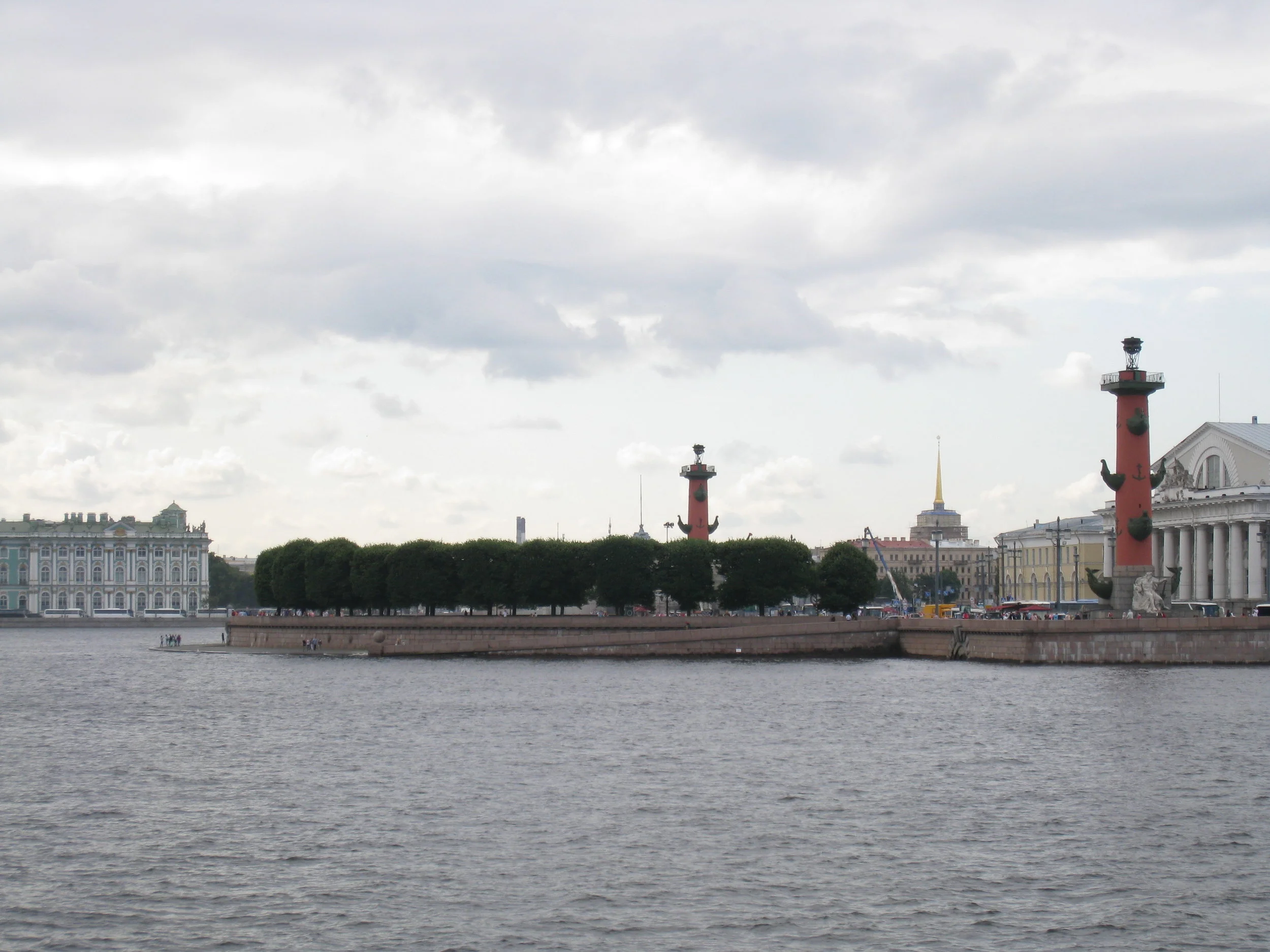  St. Petersburg--Two lighthouses from the Neva 