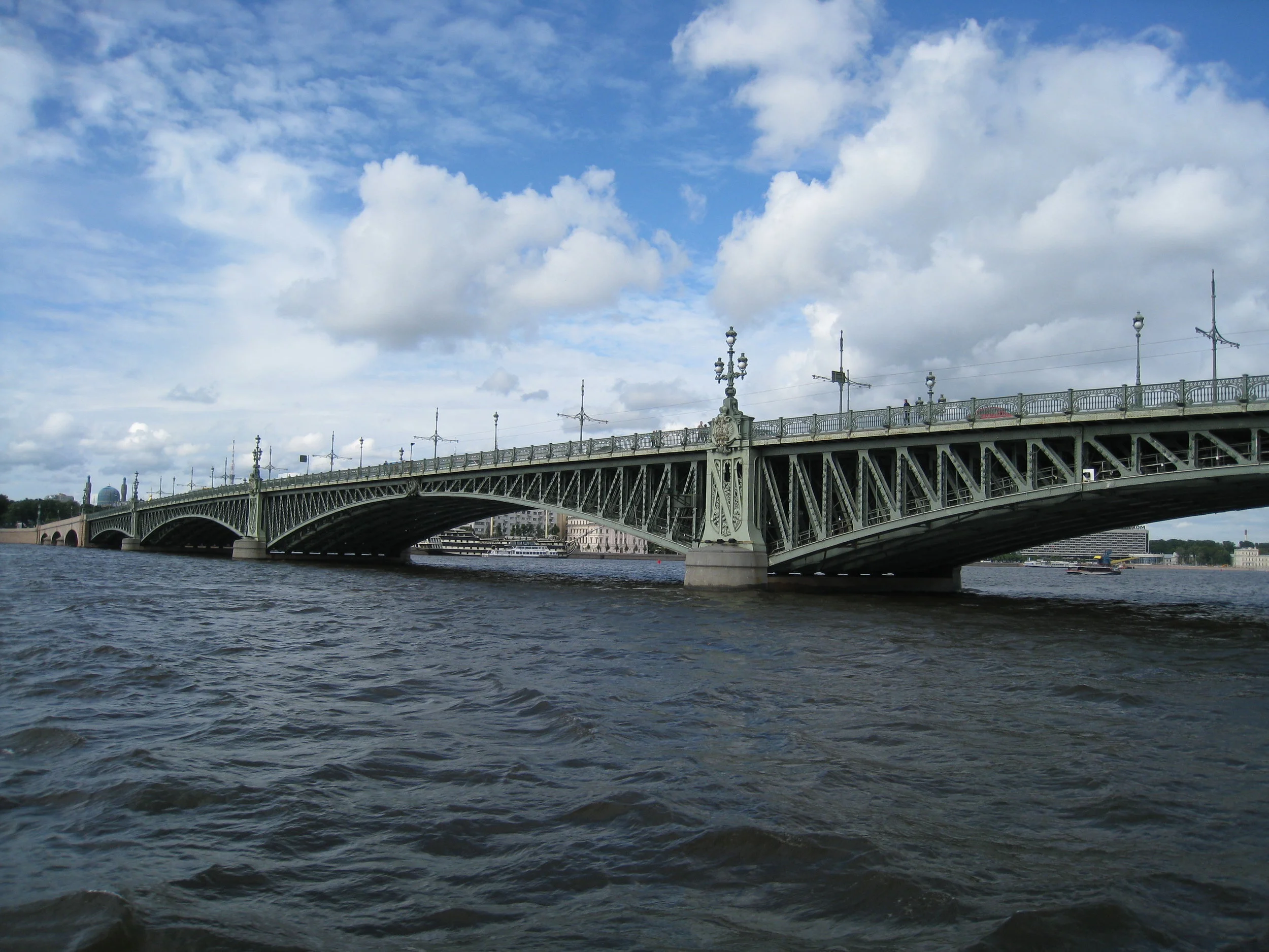  St. Petersburg--The Troitskyi Bridge--From the Neva 