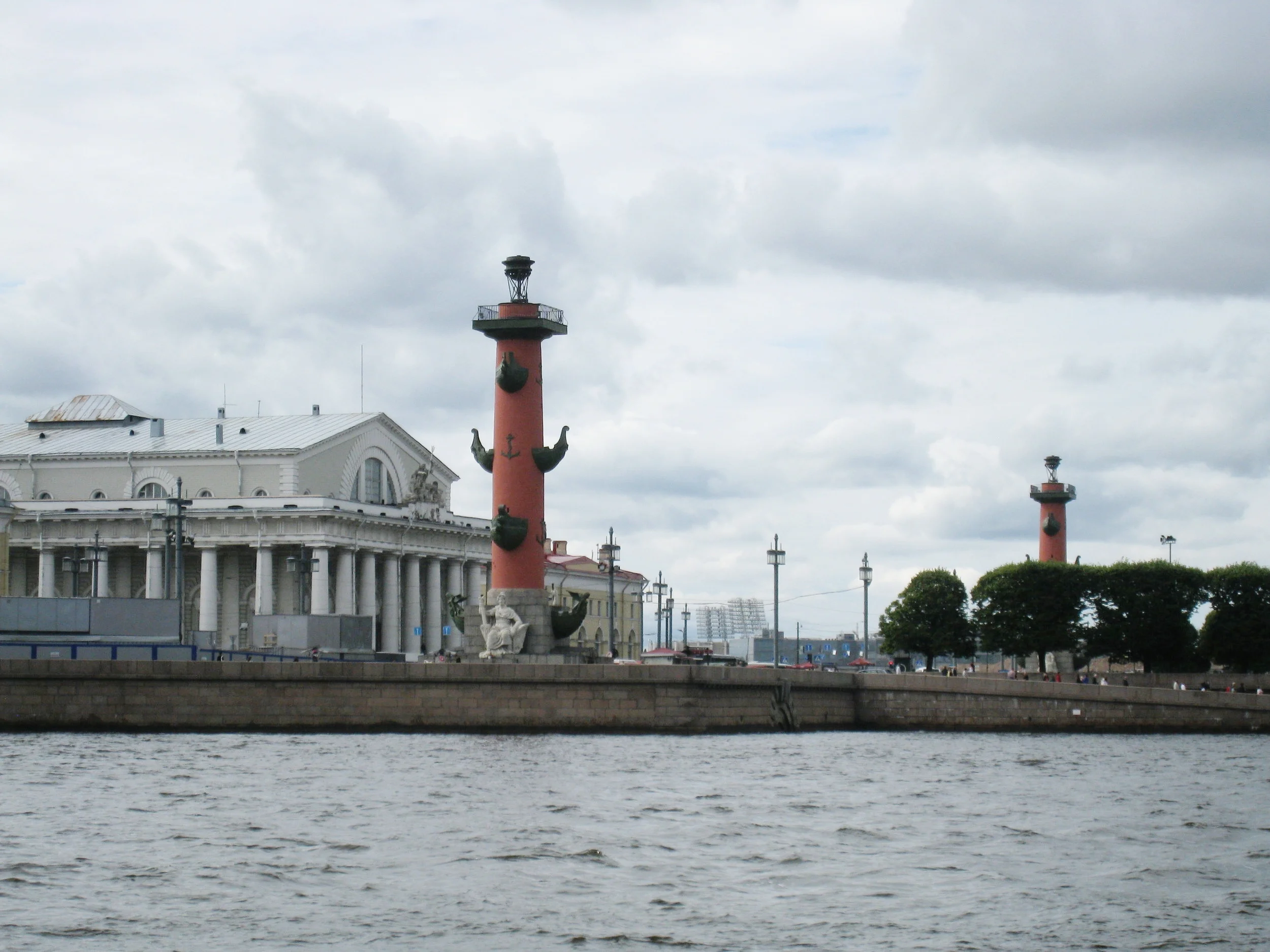  St. Petersburg--The pair of lighthouses--From the Neva 